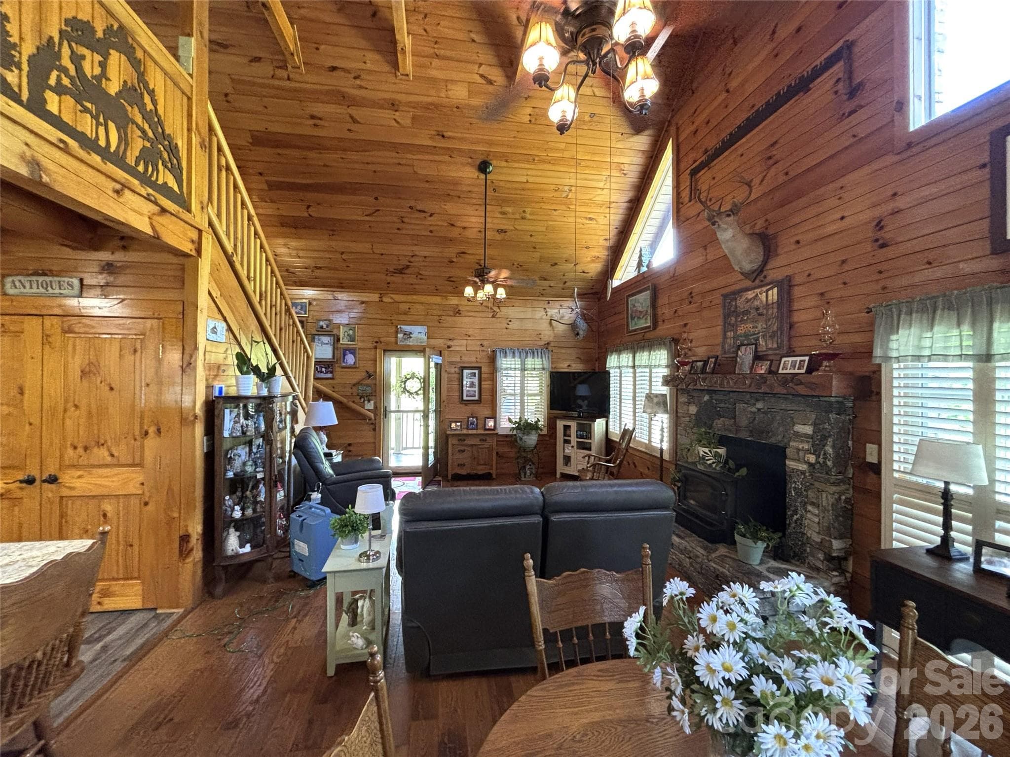 Dining area and living room. - Maggie Valley