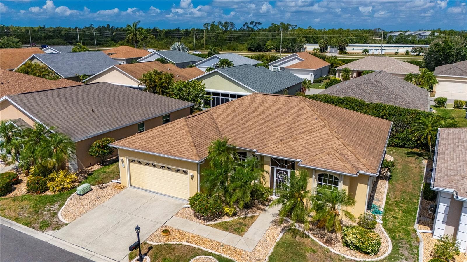 Drone Aerial - newer roof 2019 - 1637 PALACE CT, PORT CHARLOTTE