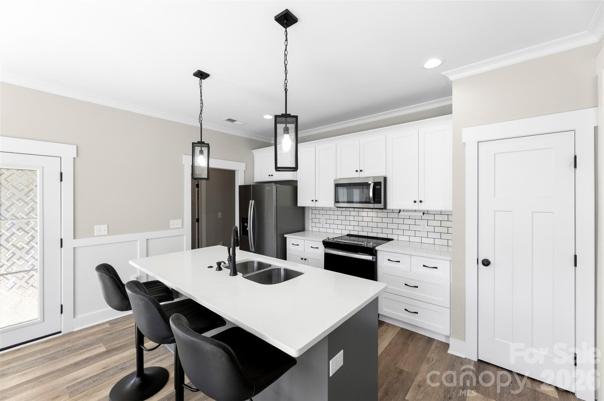 Quartz Countertops, Pantry and Custom Cabinets - 219 Prospect Church Road, Albemarle
