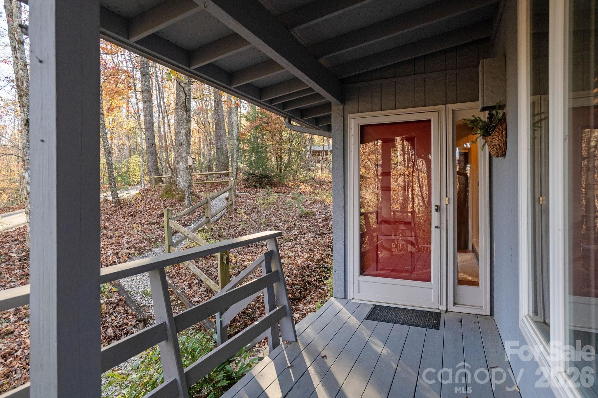 Front door - 250 Butternut Lane, Brevard