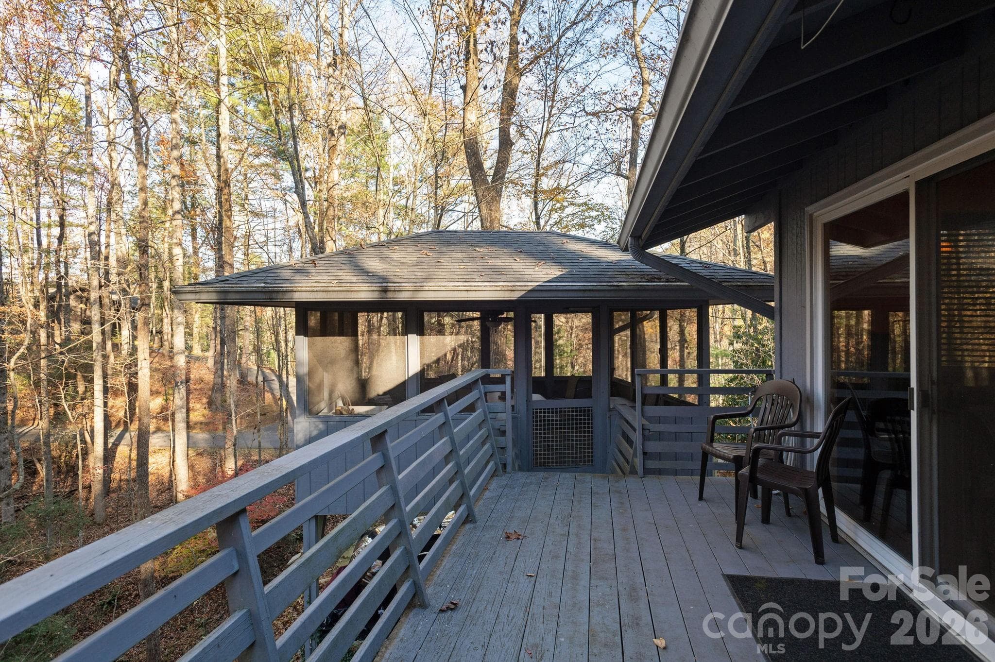 Back Deck - 250 Butternut Lane, Brevard