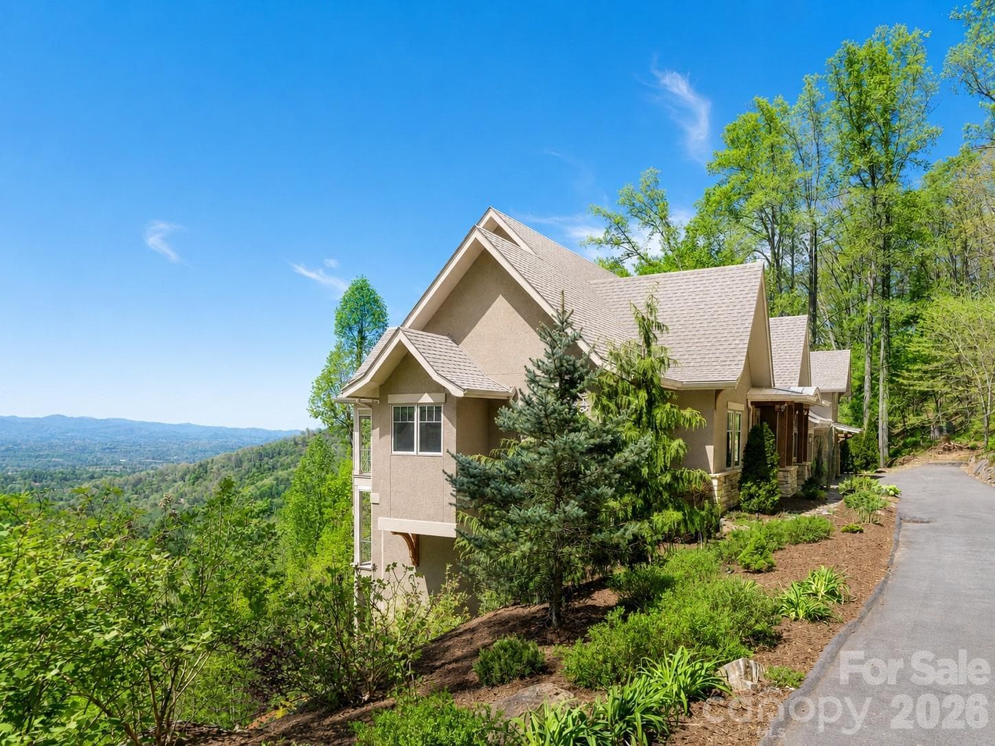Unobstructed western view of the Blue Ridge Mountains - Asheville