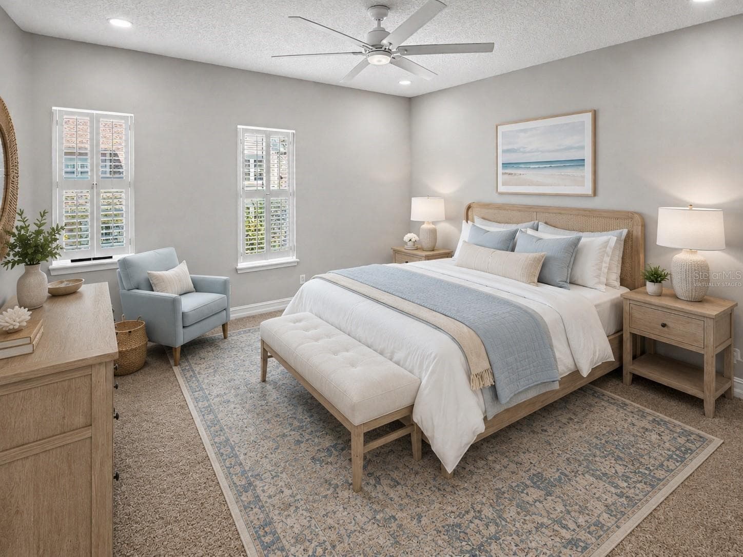 Primary Bedroom (Virtually Staged) - 839 LAKE EVALYN DR, CELEBRATION