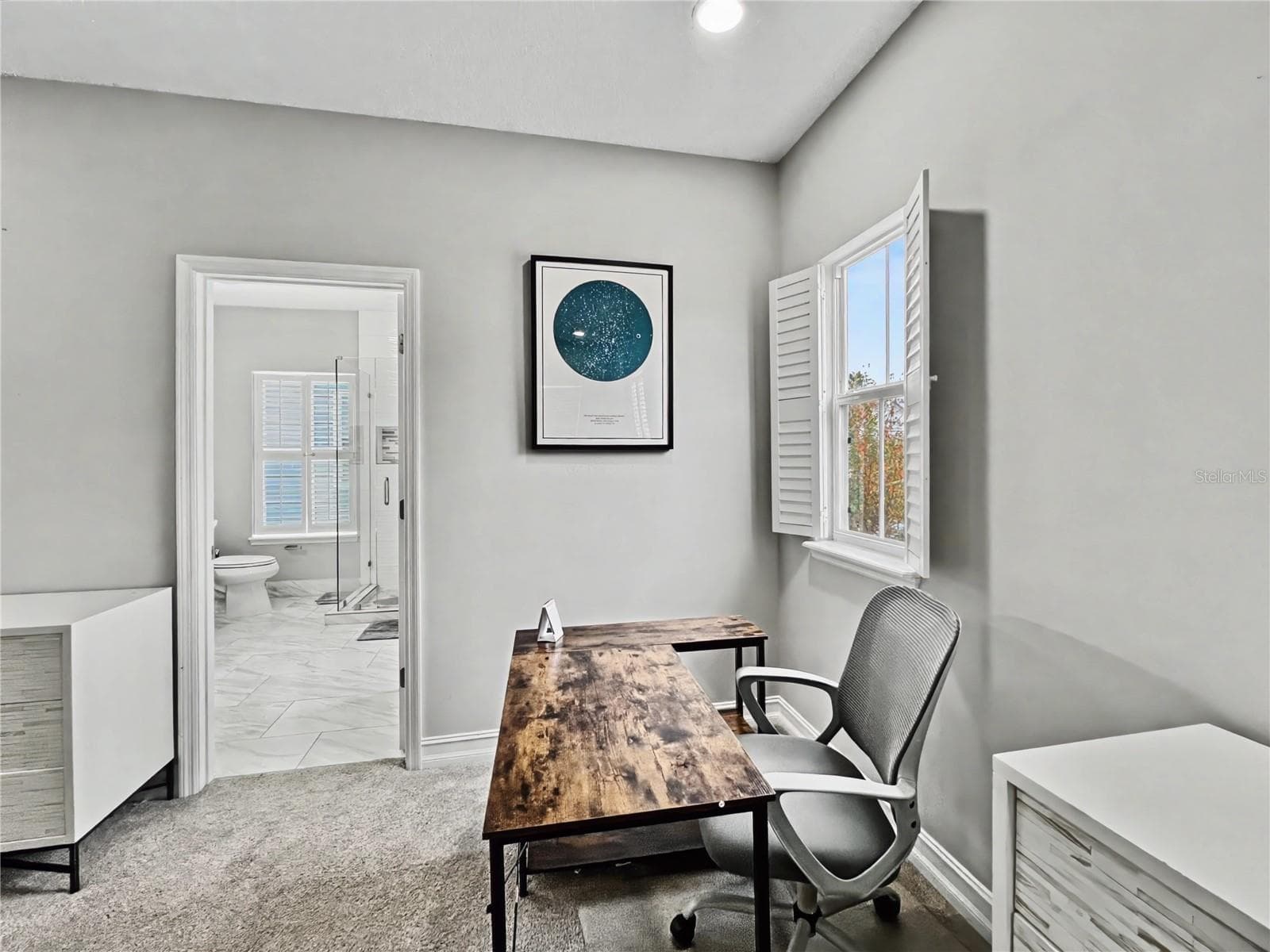 Corner of Primary bedroom into Primary Bath - 839 LAKE EVALYN DR, CELEBRATION