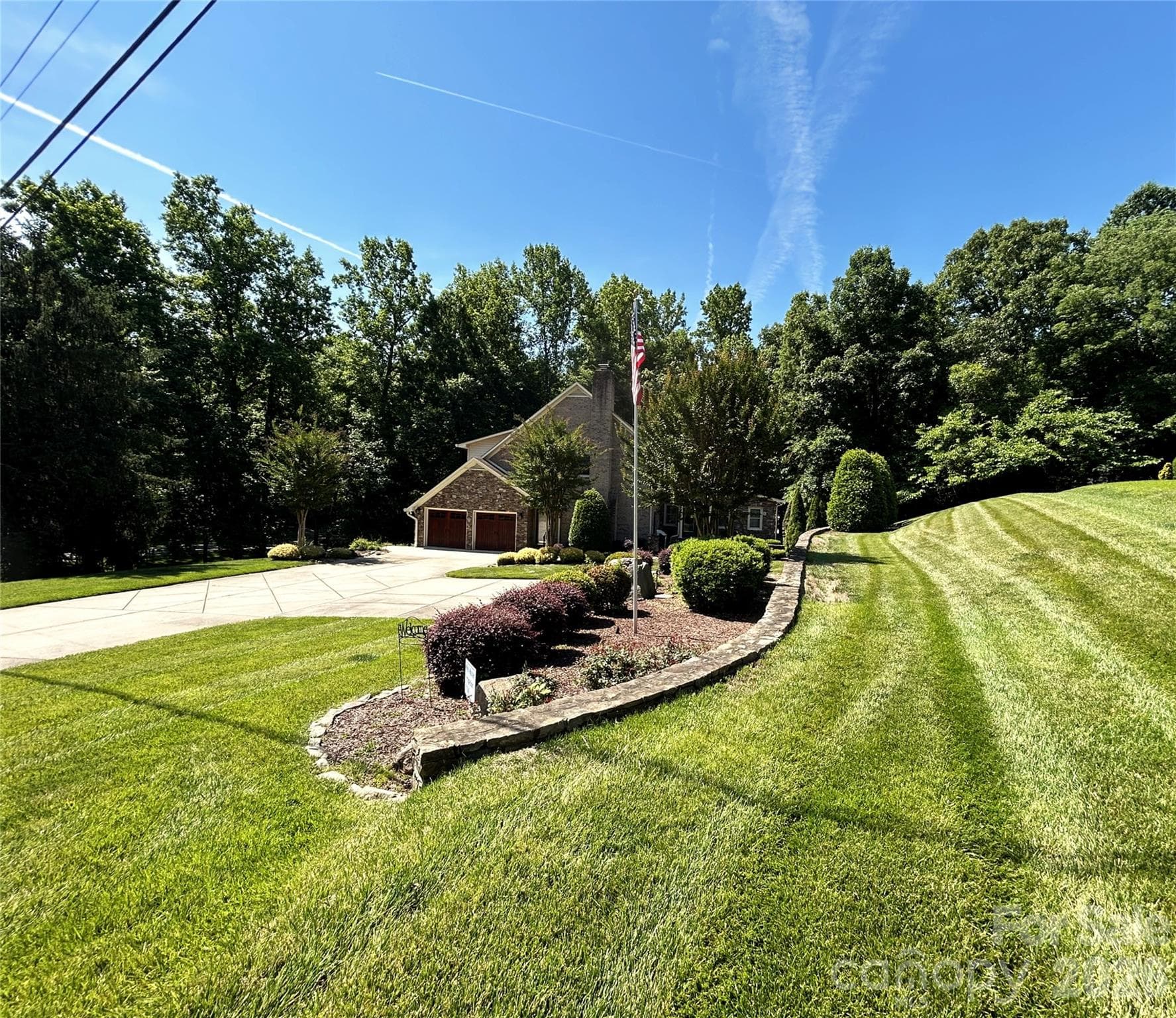 Almost Acre setting with large driveway to side-load Garage - Concord