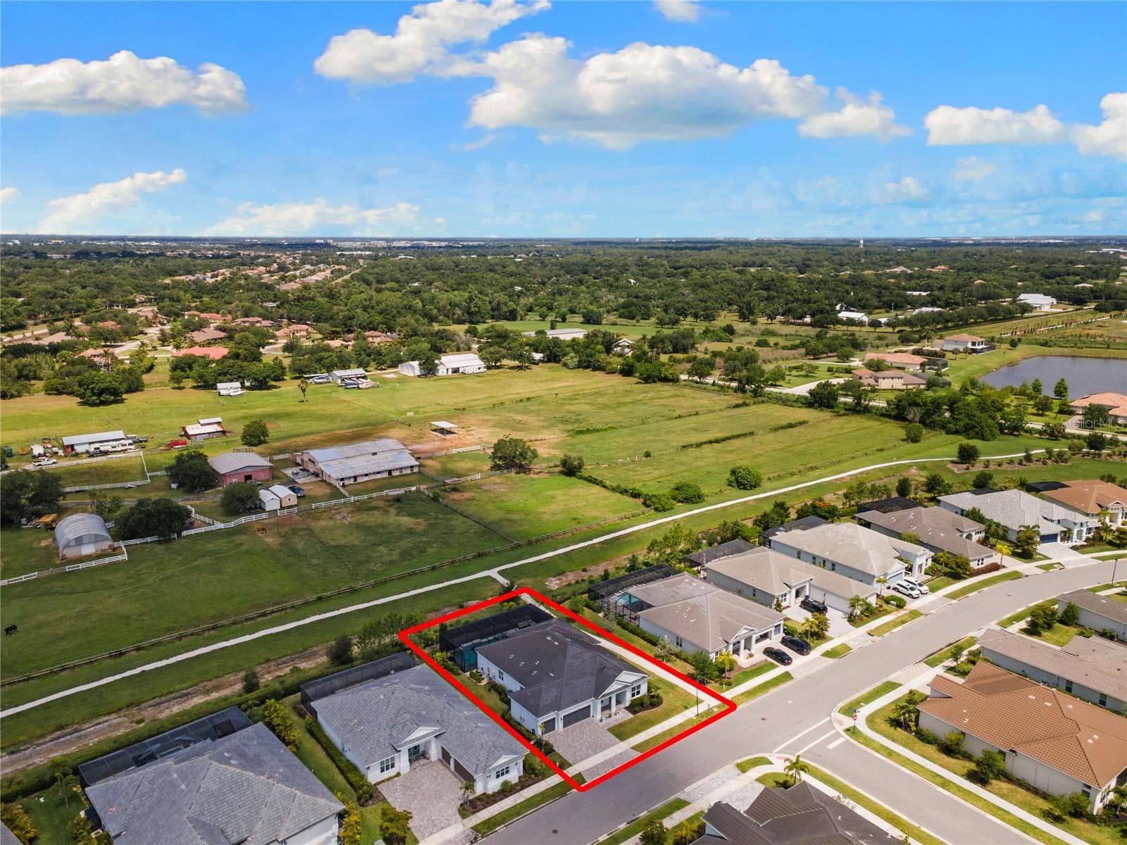Aerial View of Worthington and Surrounding Open Space - 4645 ANTRIM DR, SARASOTA