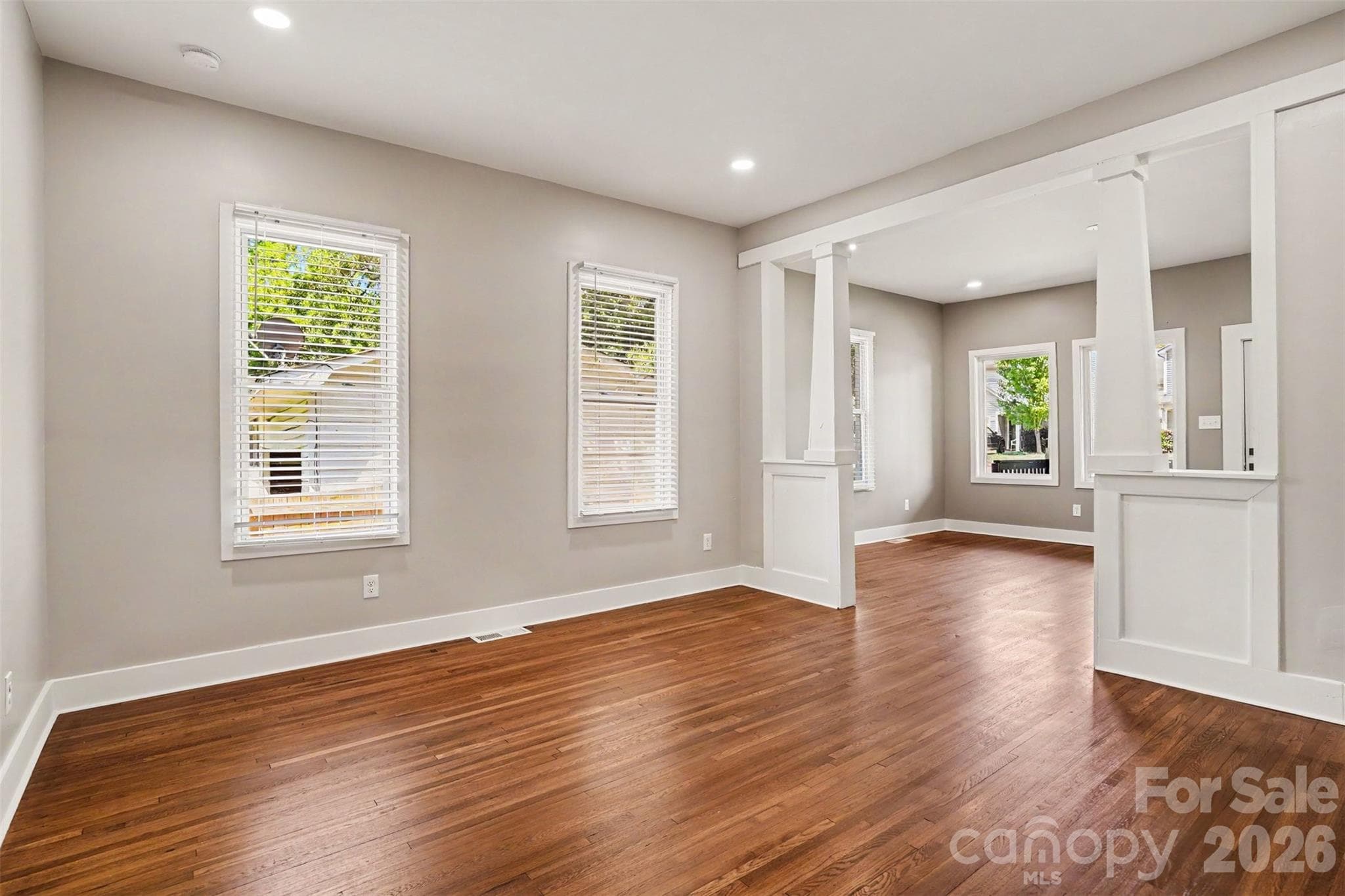 Dining Room with Original Refinished Hardwoods - Charlotte