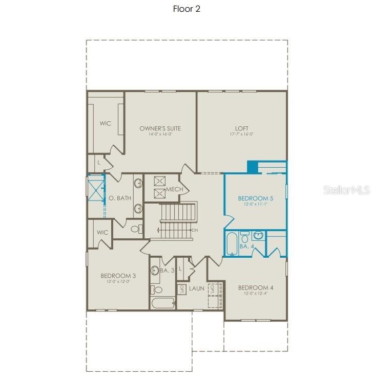 Floor Plan - Floor Two - 5249 HANDSOME HILLS DRIVE, MOUNT DORA