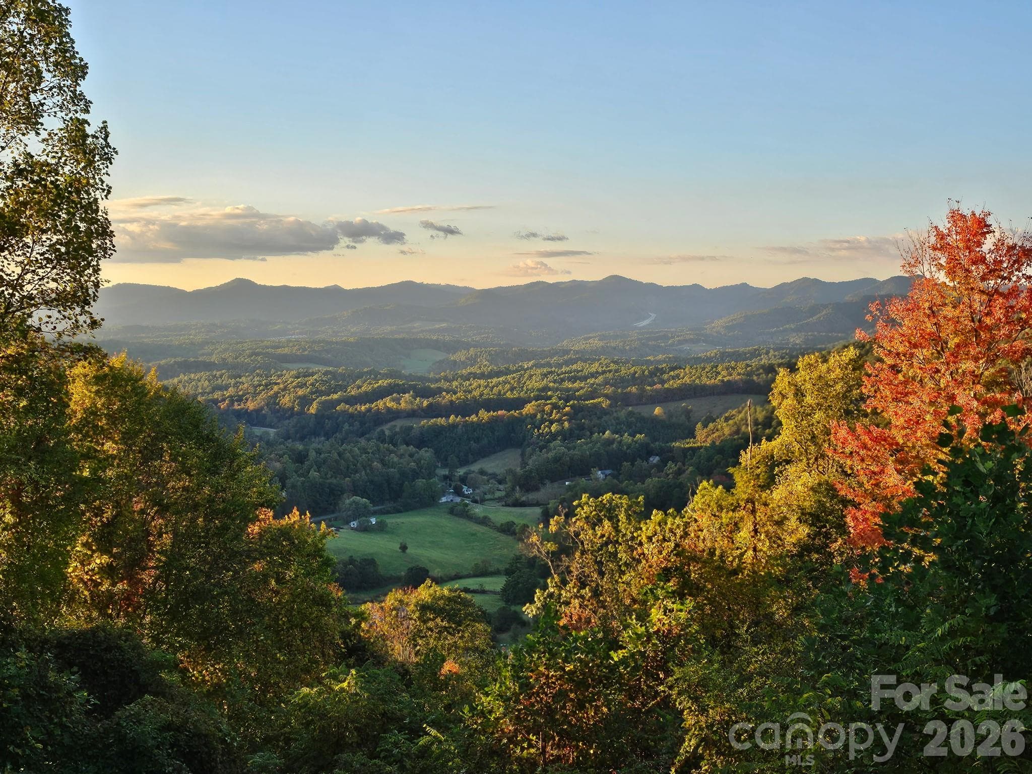 Fall seasonal view from deck - Weaverville