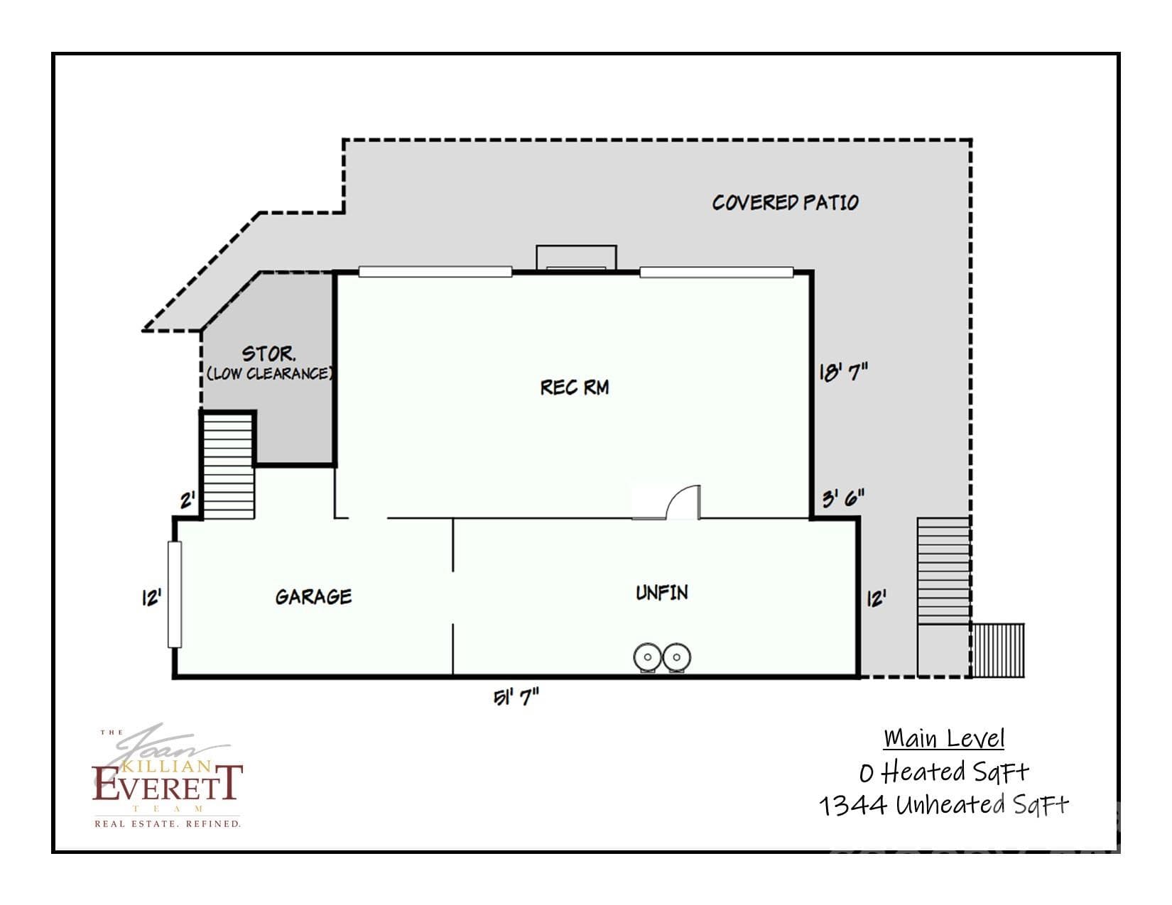 Floor Plan Main Level - 8346 Church Road, Taylorsville