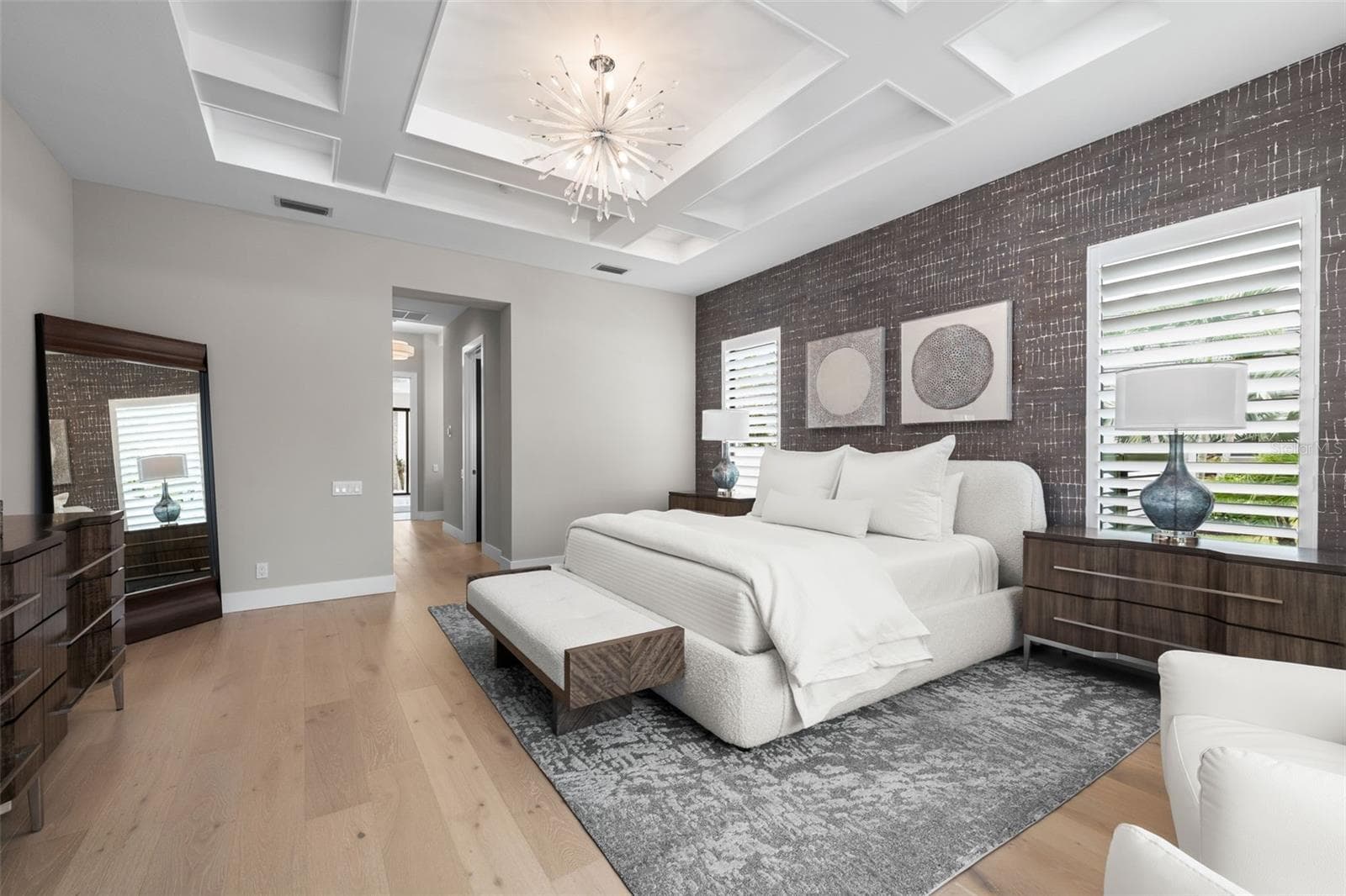 There are dual walk-in closets outfitted with extensive custom cabinetry and shelving provide exceptional organization and storage. - 11721 RIVE ISLE RUN, PARRISH