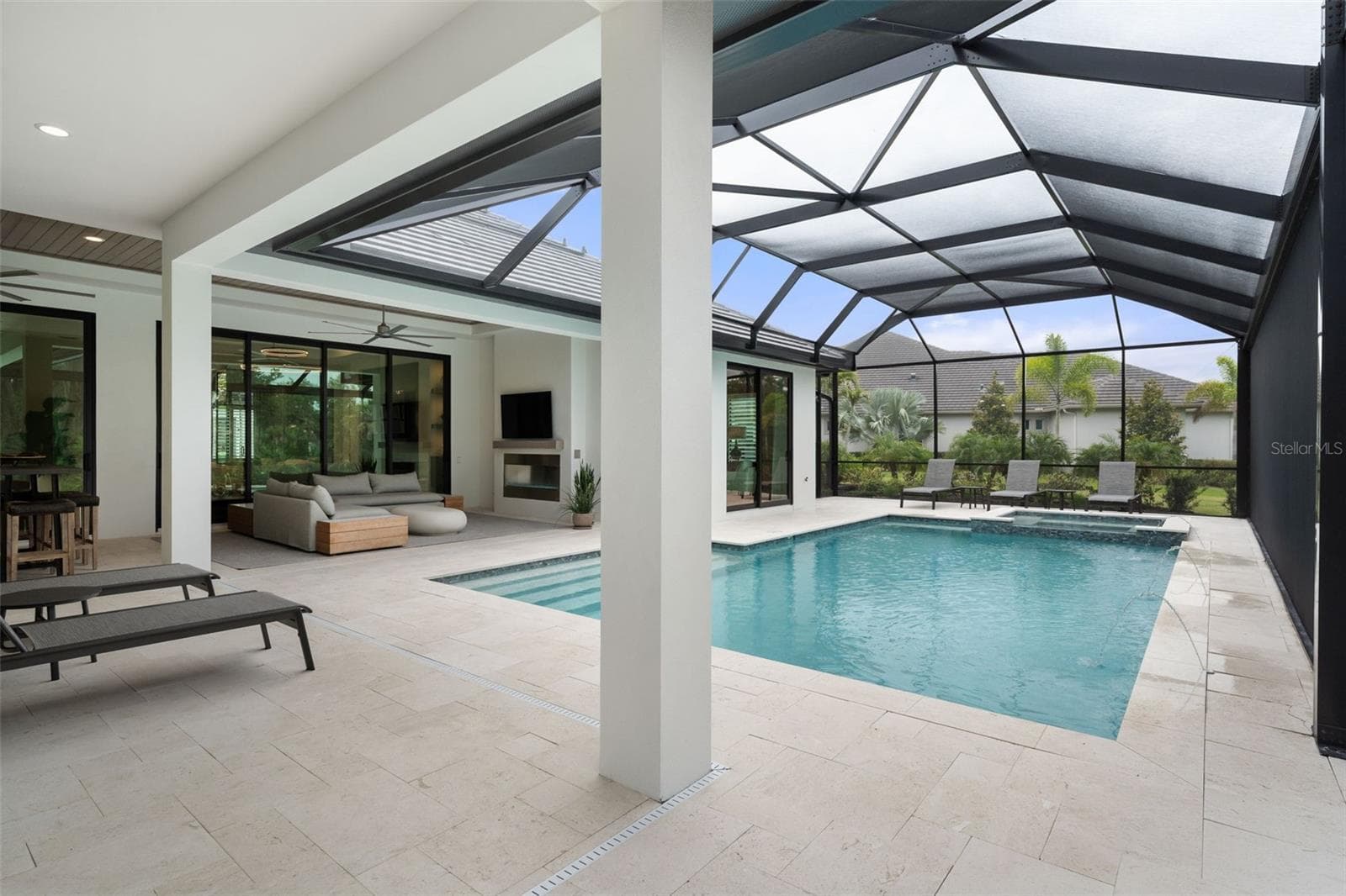 While you float in the pool you can enjoy the privacy and beautiful tropical preserve views! - 11721 RIVE ISLE RUN, PARRISH