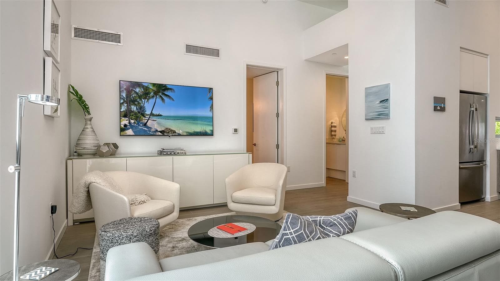 Upgraded tile flooring throughout the residence. - 1350 5TH STREET #106, SARASOTA