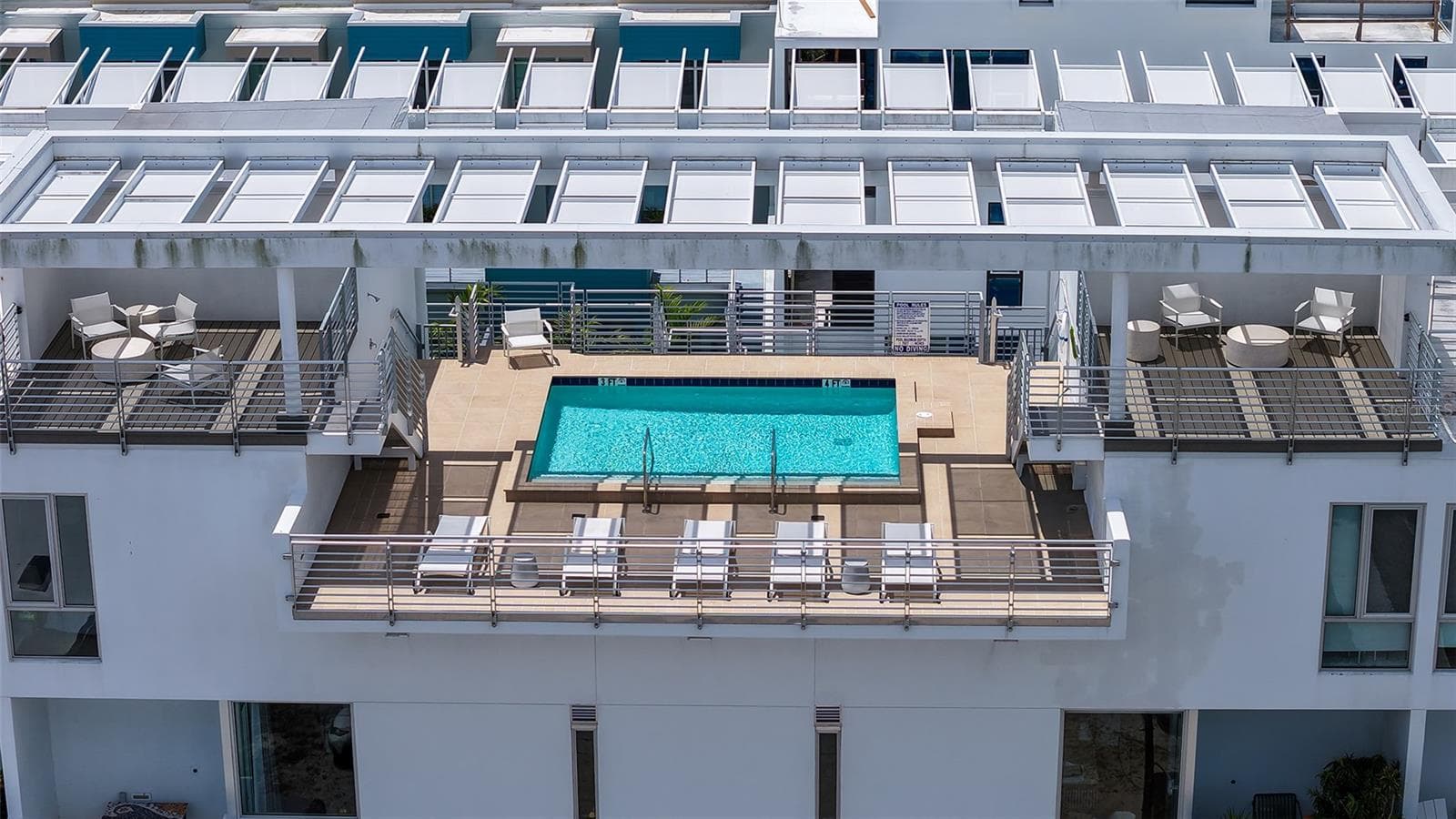 Views from the rooftop pool at Risdon on 5th, RADD with unobstructed city views. - 1350 5TH STREET #106, SARASOTA