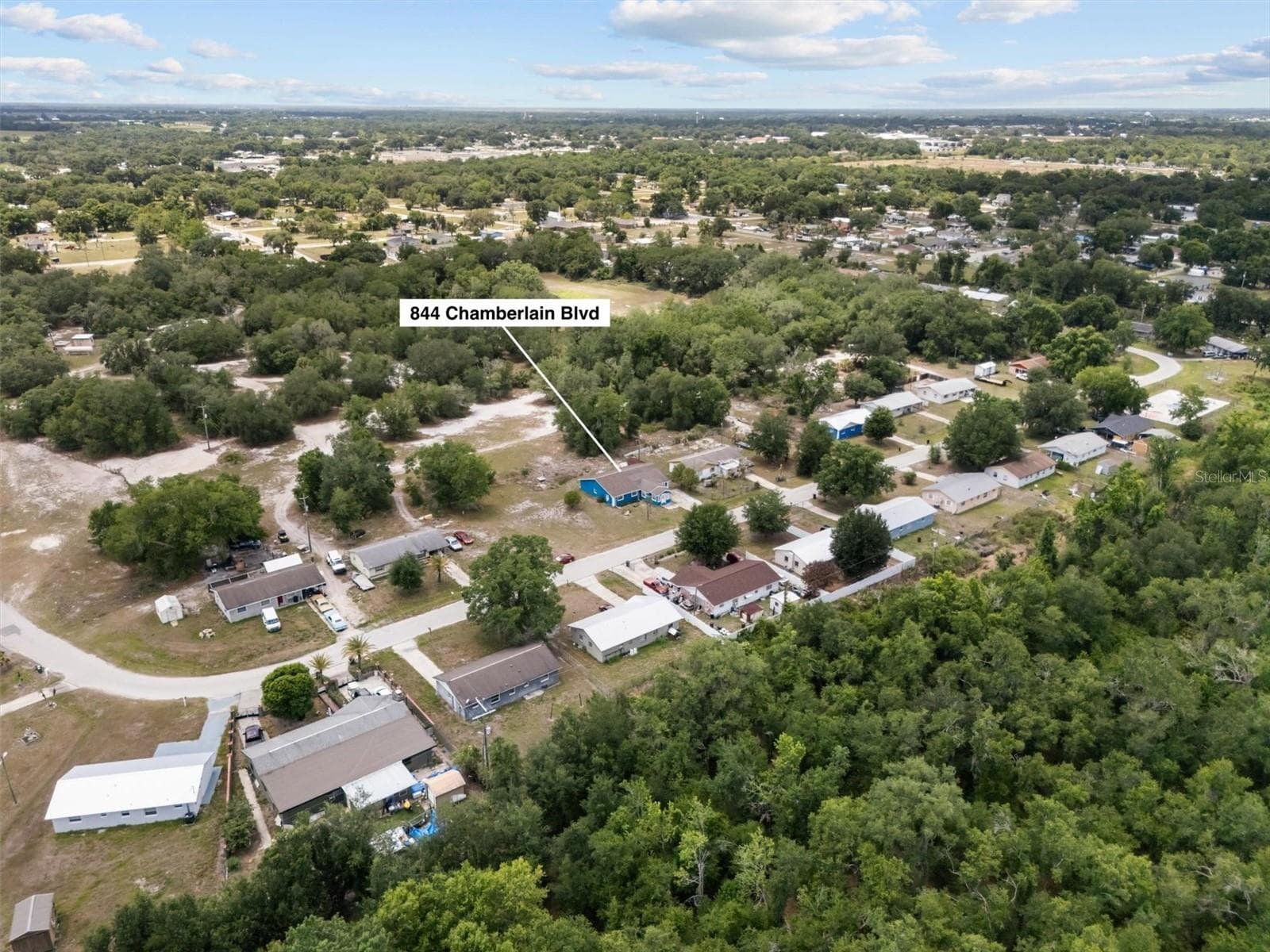 Overhead view of the community - 844 CHAMBERLAIN BLVD, WAUCHULA