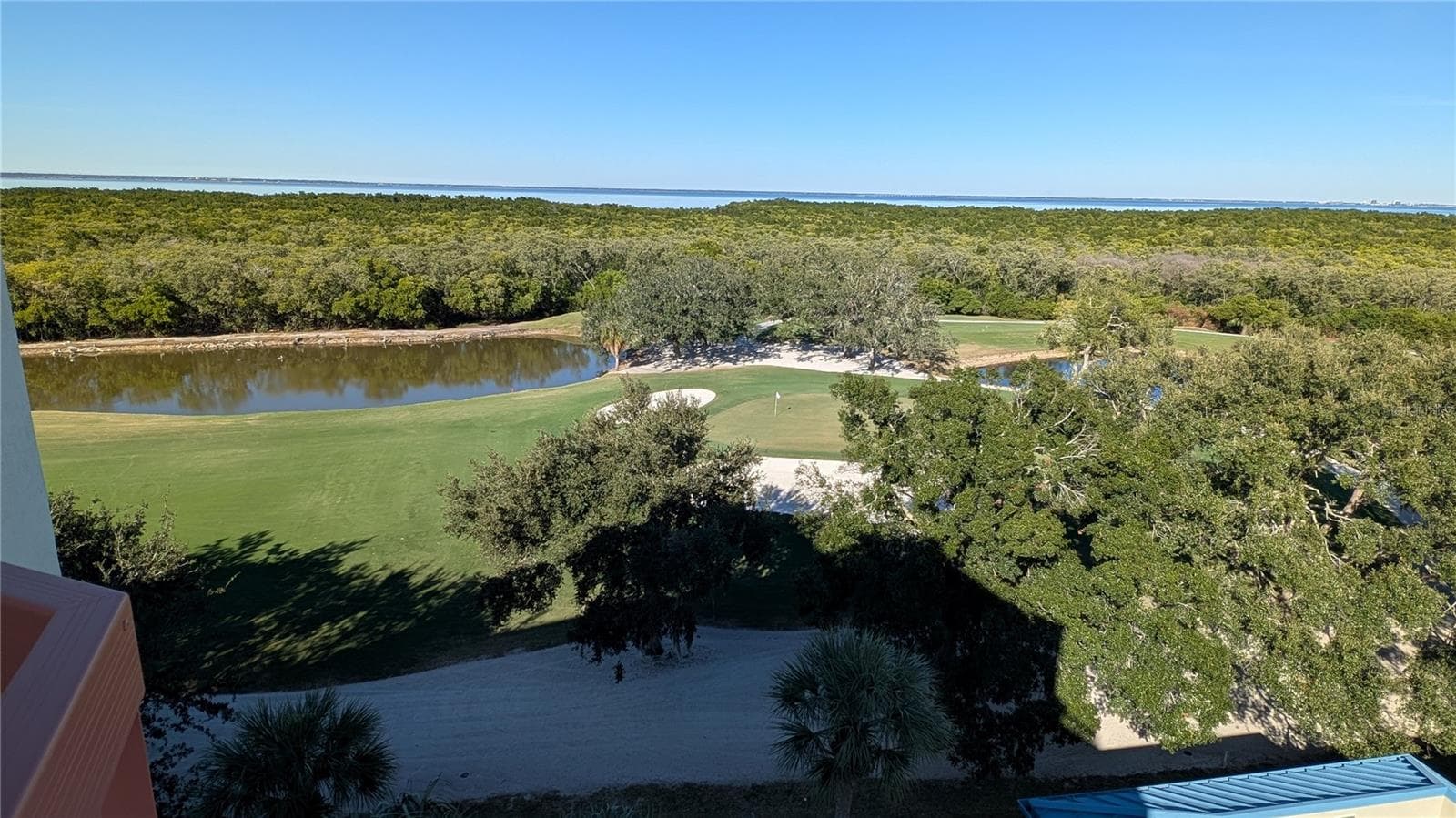 Golf course view from 7th floor - 2333 FEATHER SOUND DR #A208, CLEARWATER
