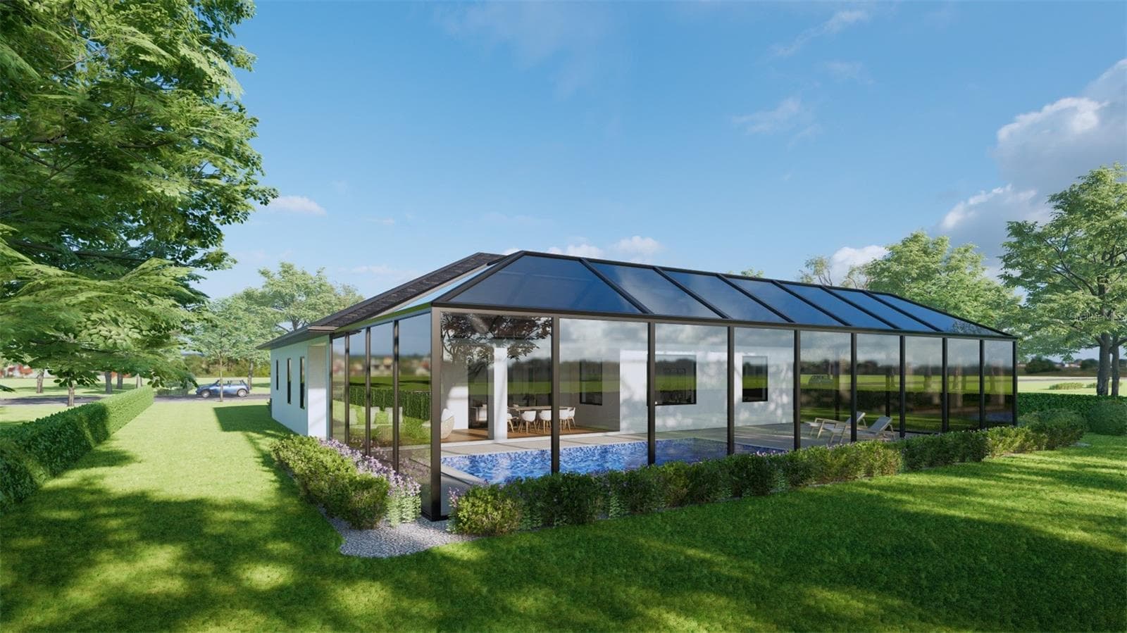 Proposed Project Rendering Back 2 OPTIONAL Pool - 7 TOURNAMENT RD, ROTONDA WEST