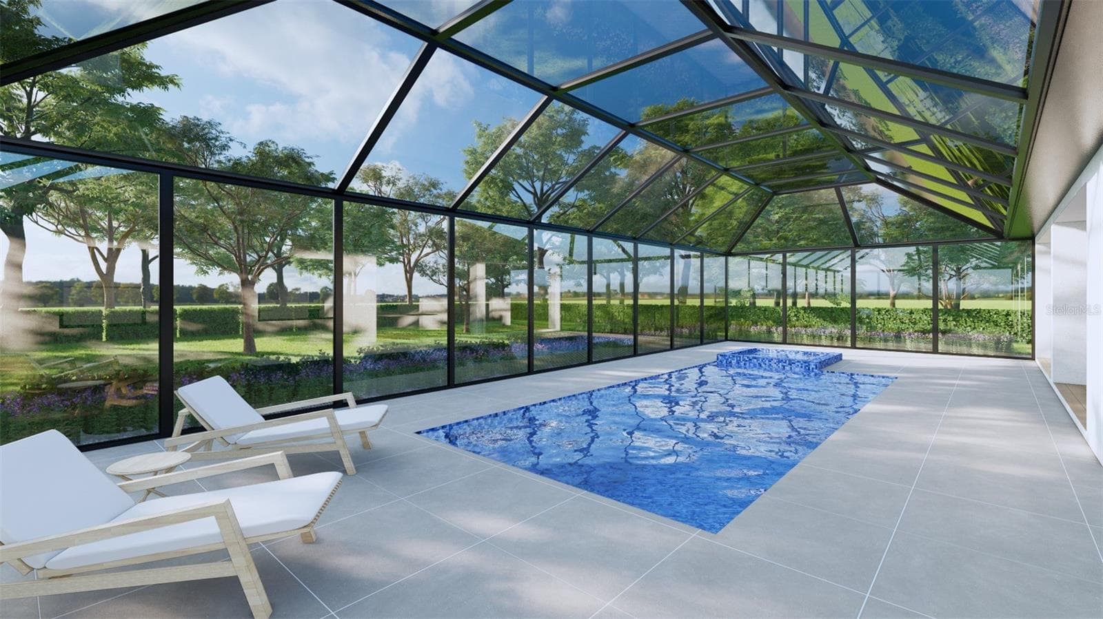Proposed Project Rendering OPTIONAL Pool upgrade - 835 ROTONDA CIR, ROTONDA WEST