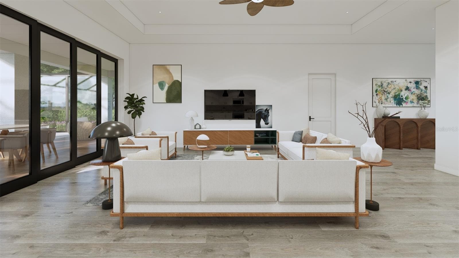 Proposed Project Rendering Living 3 - 835 ROTONDA CIR, ROTONDA WEST