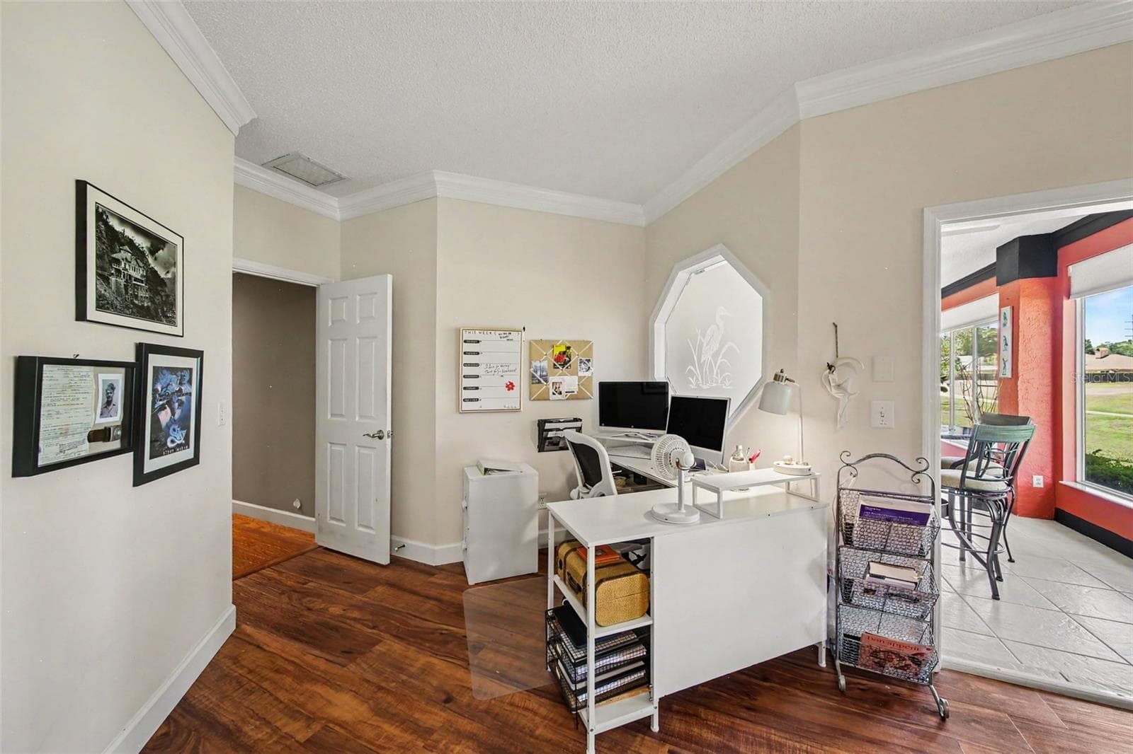 Master BR, desk alcove & french doors to Florida room - 2406 SWEETWATER COUNTRY CLUB DR, APOPKA
