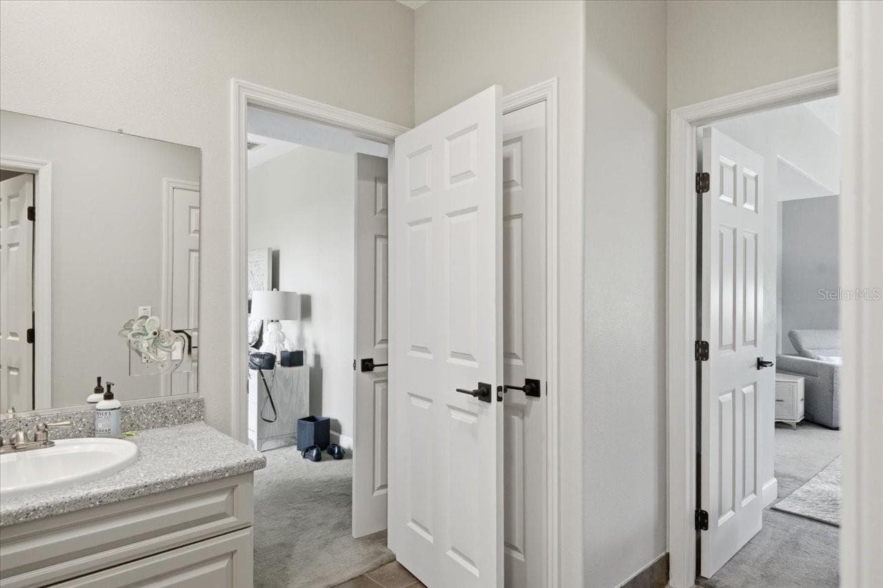 Bedroom views from bathroom - 1130 S FLORIDA AVE, TARPON SPRINGS