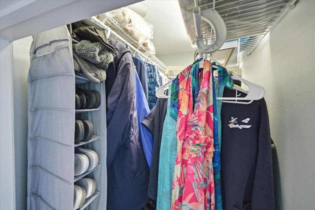 Deep closet with shelving - 1130 S FLORIDA AVE, TARPON SPRINGS