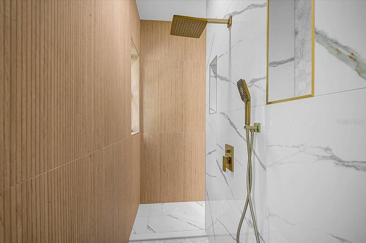 main bathroom shower - 4443 WINDSONG AVE, NORTH PORT