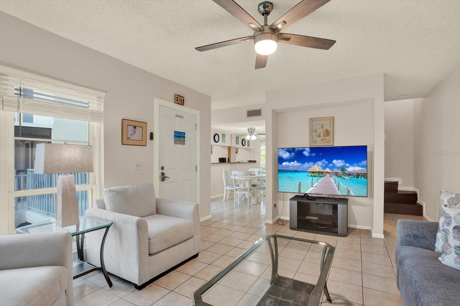 Living Room - 169 MEDALLION BLVD #E, MADEIRA BEACH