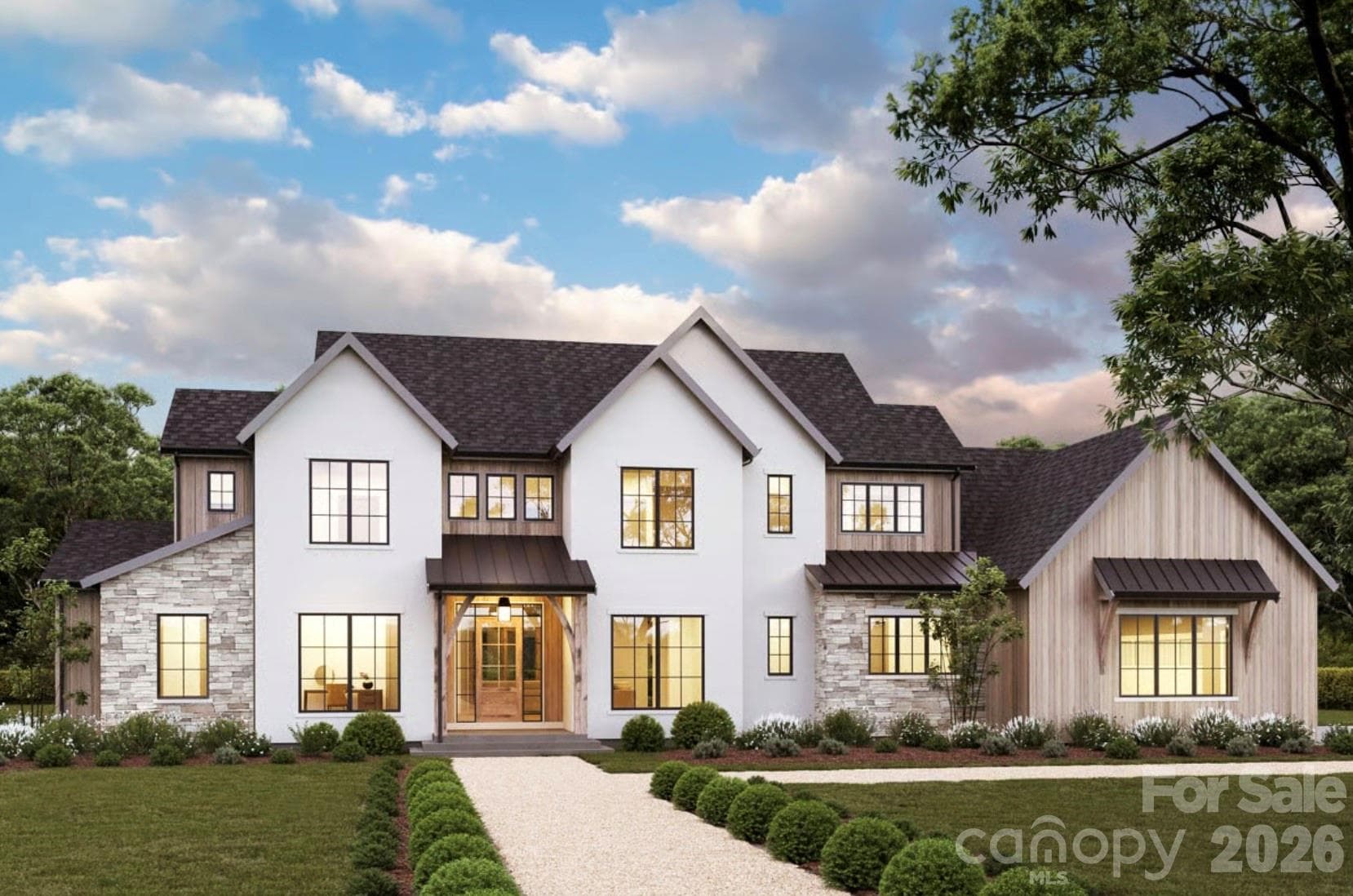 Beautiful front entrance - Waxhaw