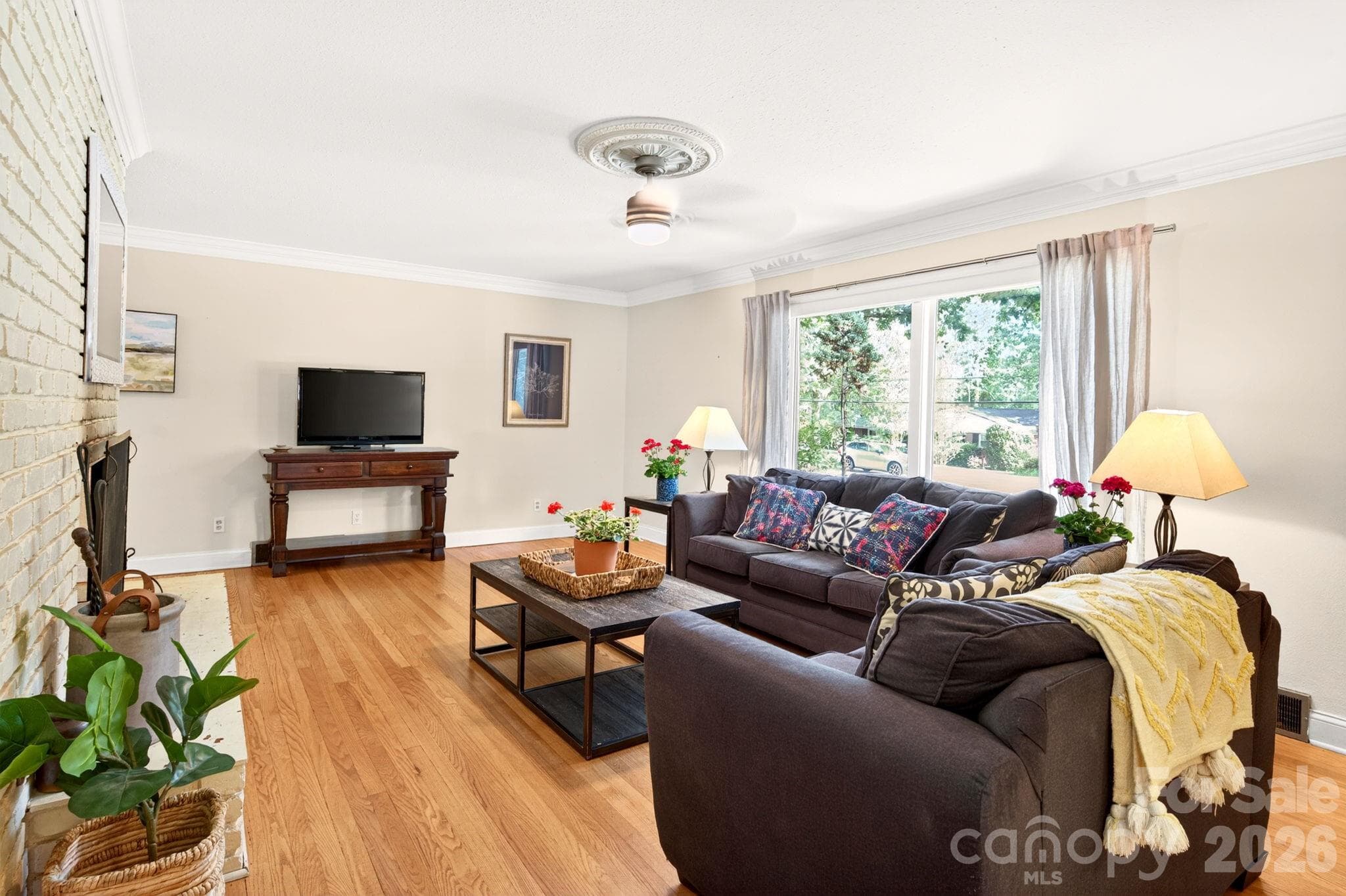 Large light filled living room - 25 Bevlyn Drive, Asheville