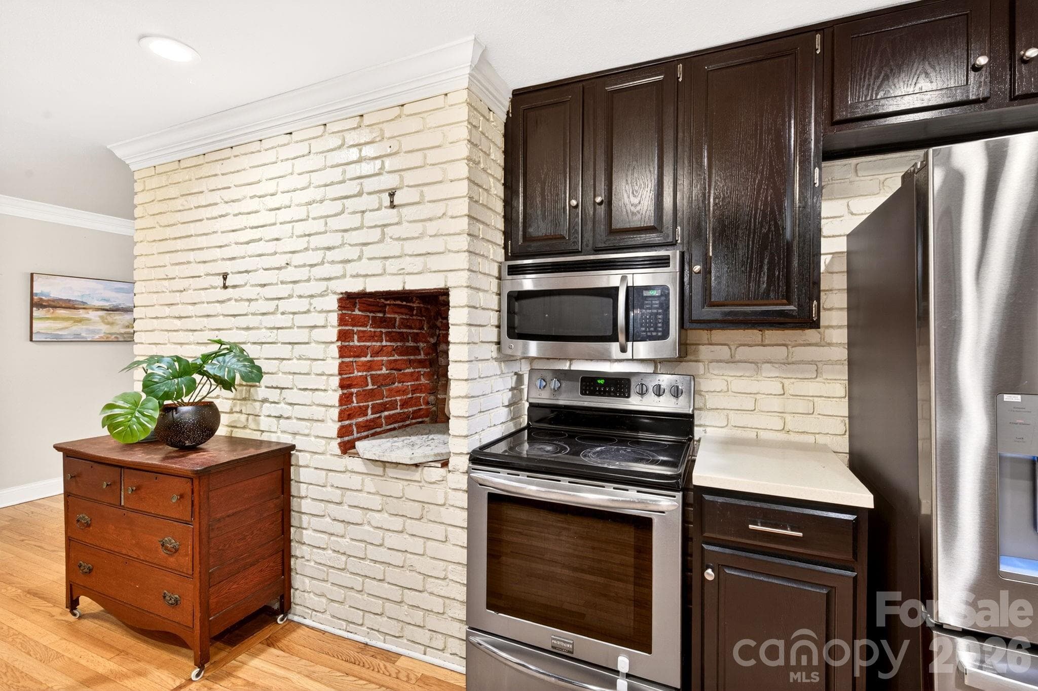 Brick wall details - 25 Bevlyn Drive, Asheville