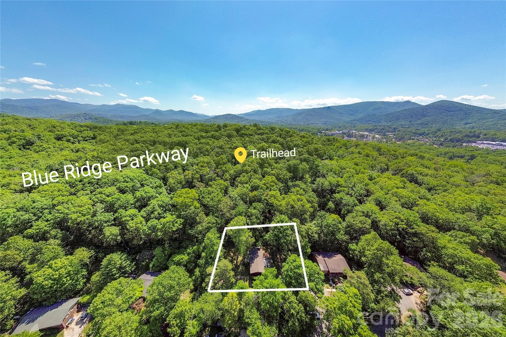 Adjoins the Blue Ridge Parkway and offers direct trail access to several trails, including the MST - 38 Nixon Terrace, Asheville