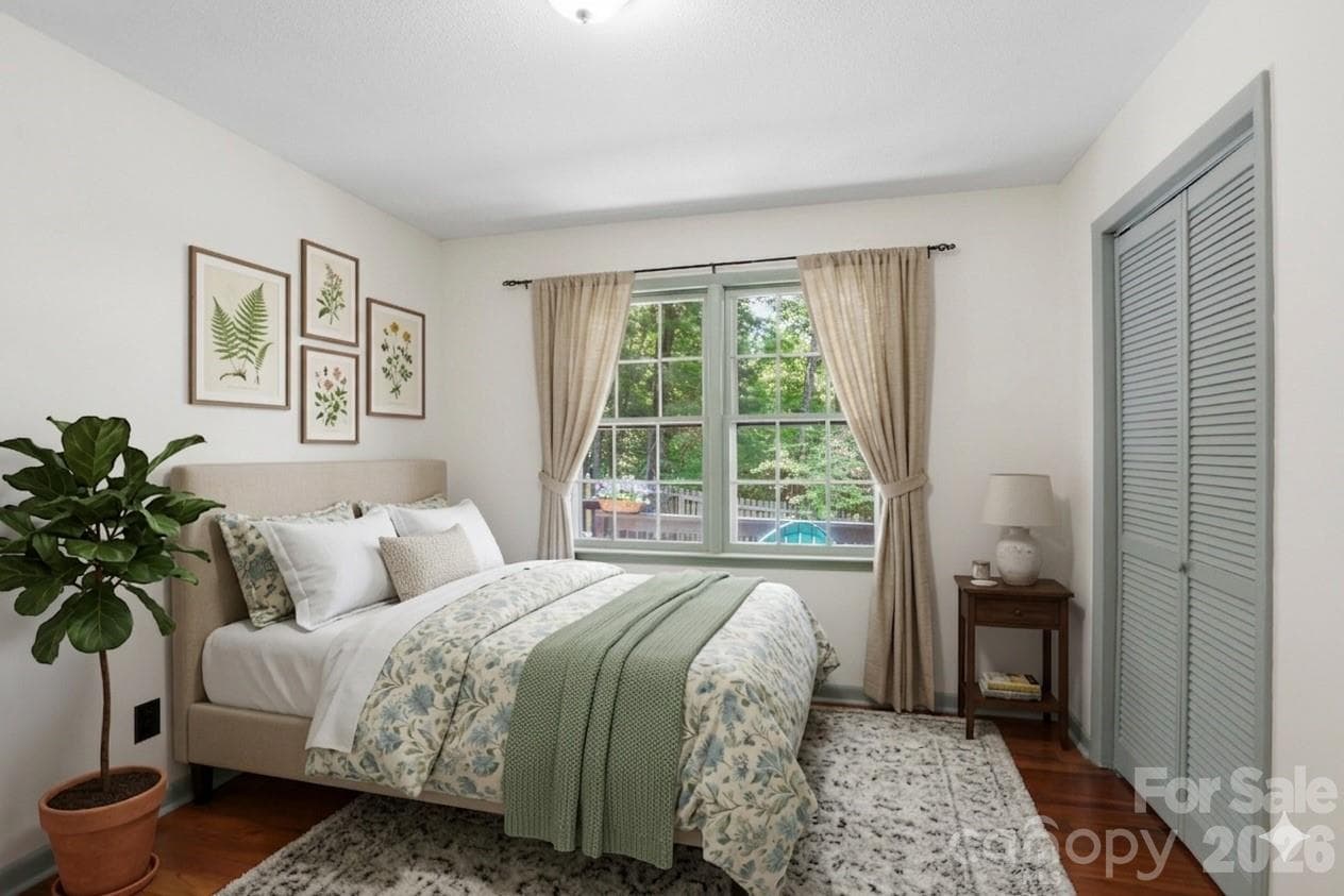 Virtually staged bedroom 2 - 38 Nixon Terrace, Asheville