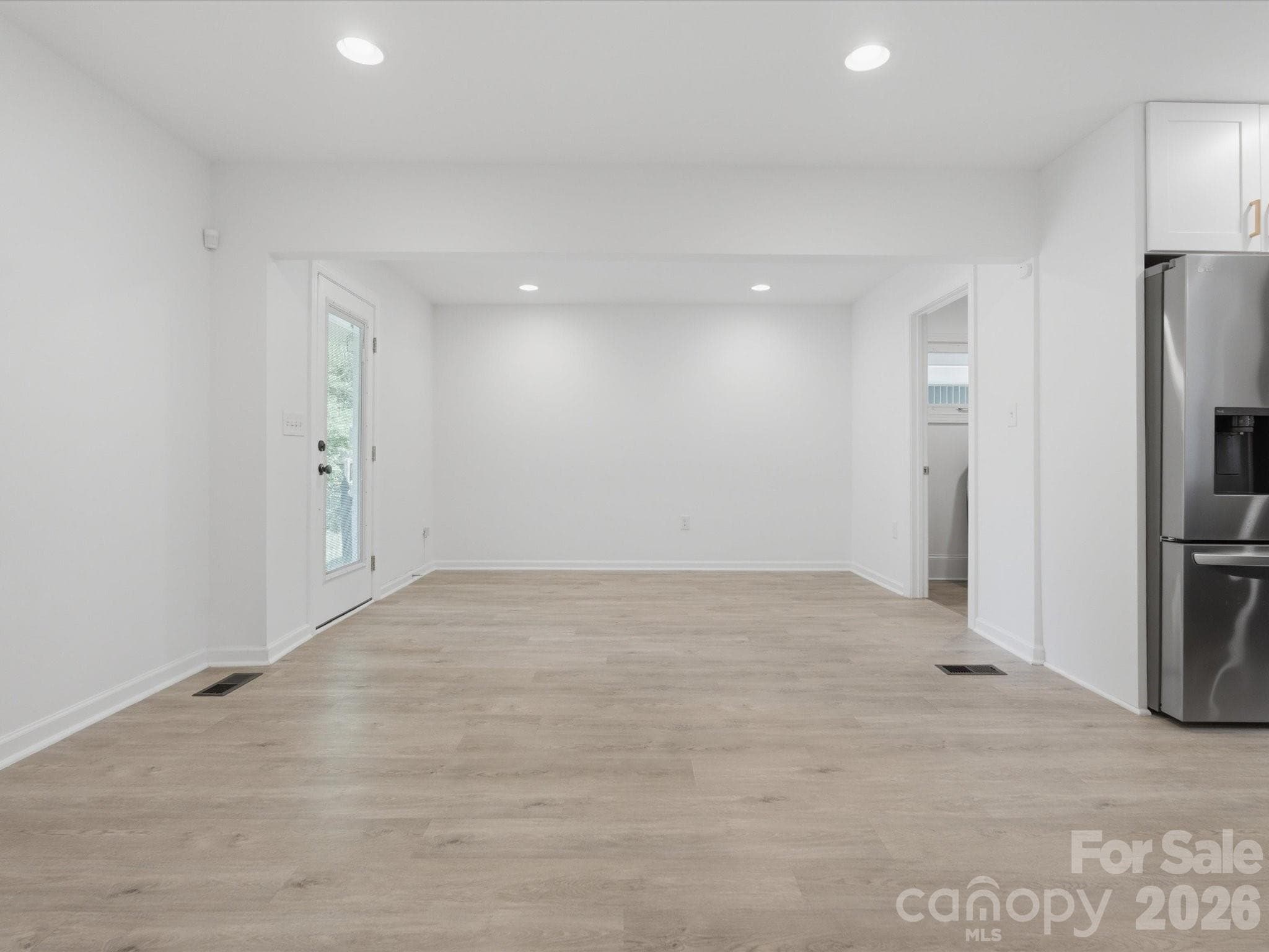 Living & Dining Area - 3633 Rosehaven Drive, Charlotte