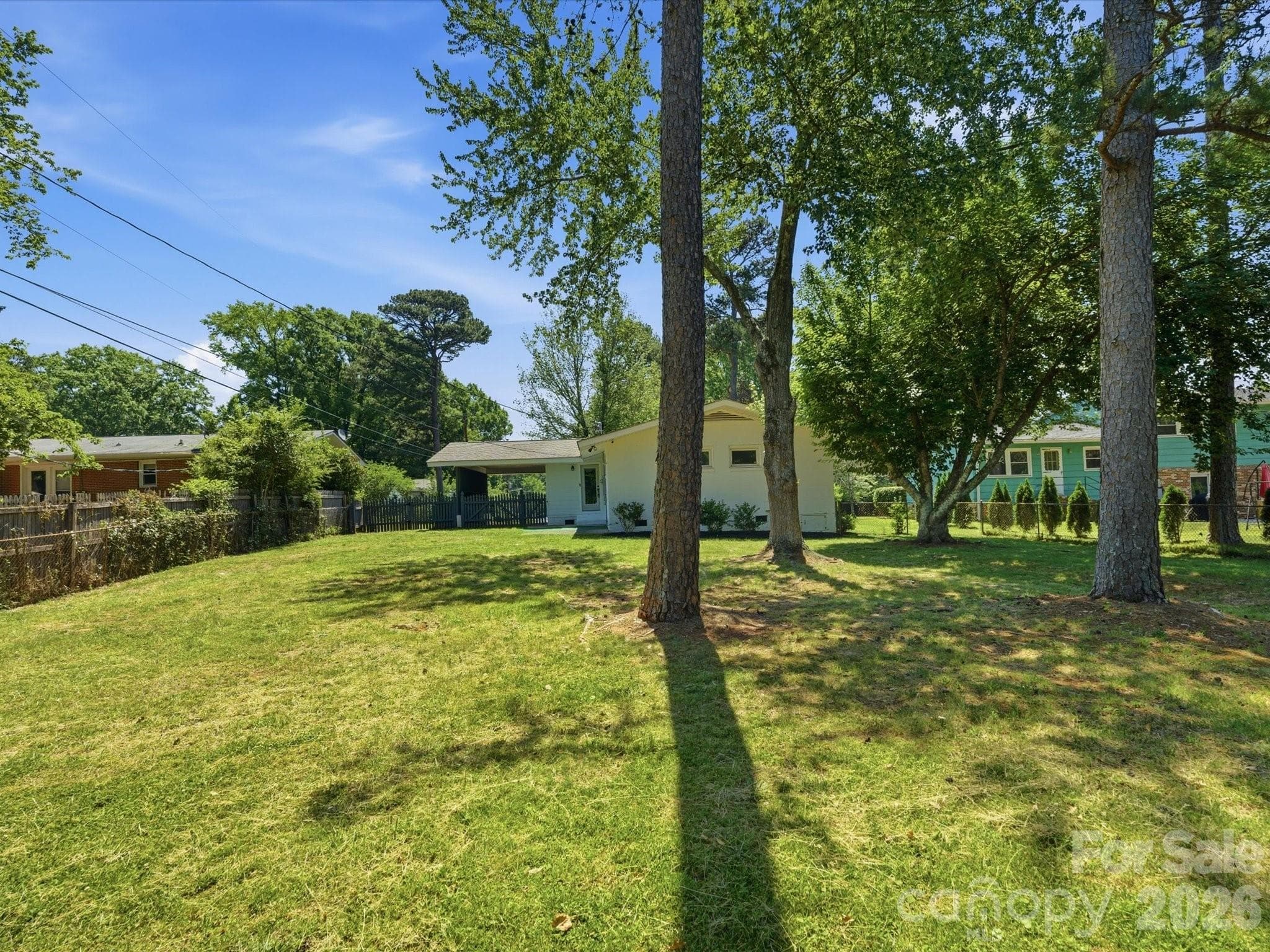 Rear View of Home - 3633 Rosehaven Drive, Charlotte