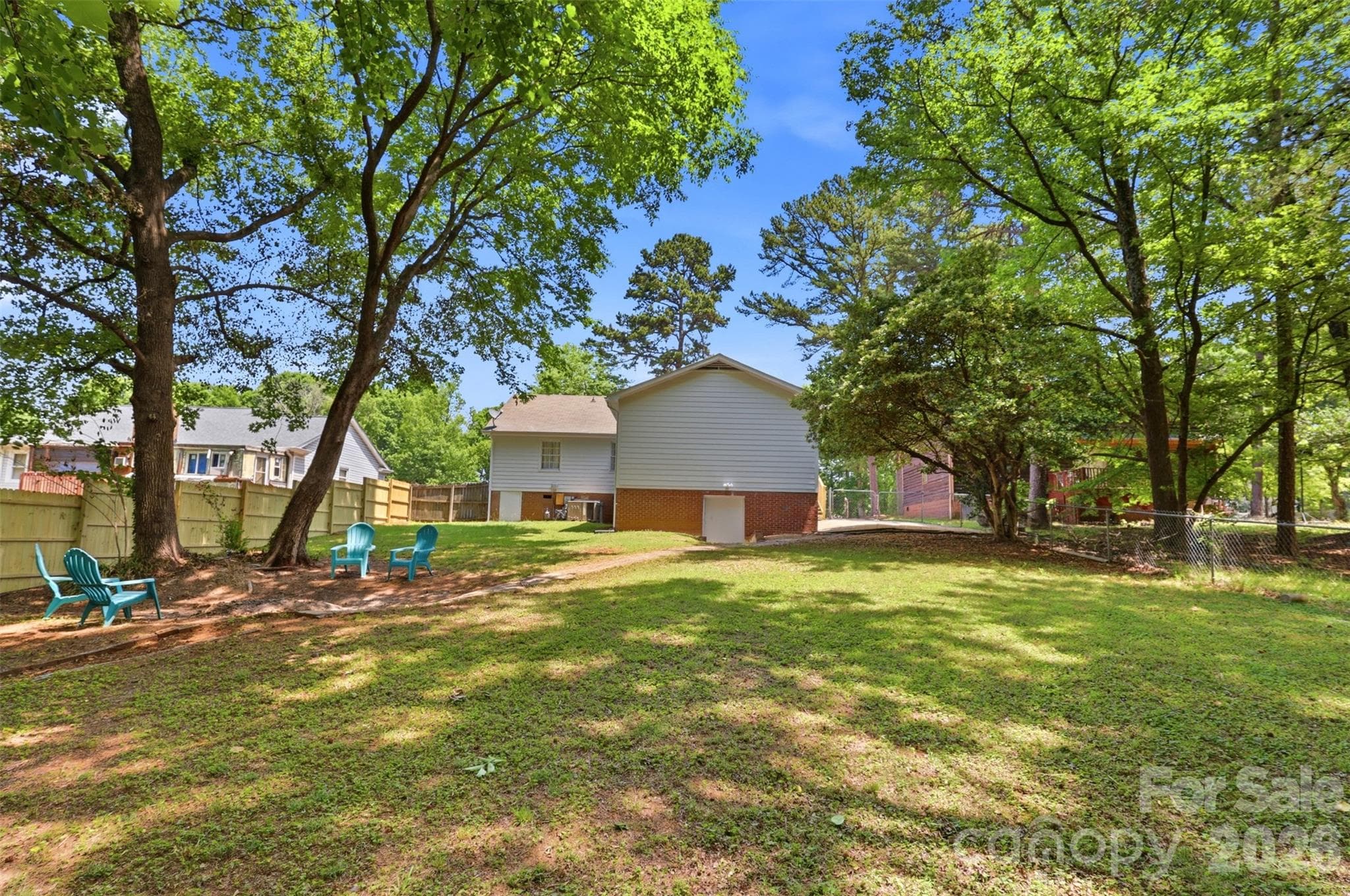 Deep views of the mature landscaping - 9624 Central Drive, Mint Hill