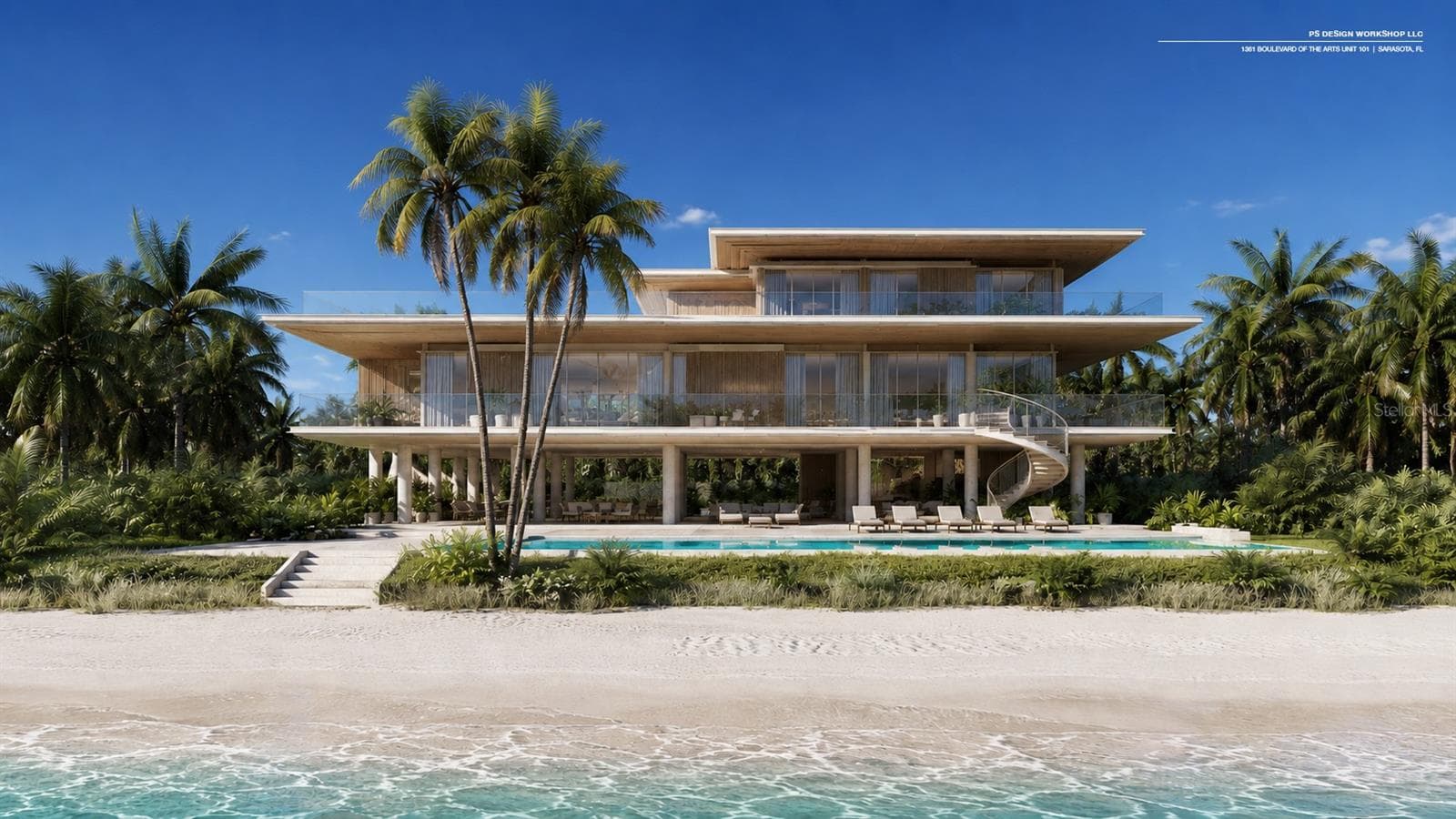 Imagine this new home on the shores of Saraosota Bay. - 3301 BAY SHORE RD, SARASOTA