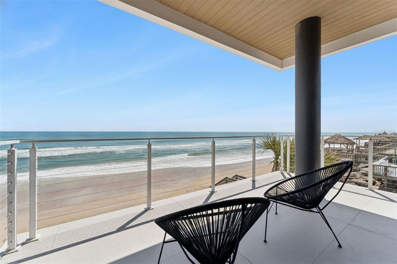 Your view from the Primary Suite Balcony on the 2nd floor. - 6887 S ATLANTIC AVE, NEW SMYRNA BEACH