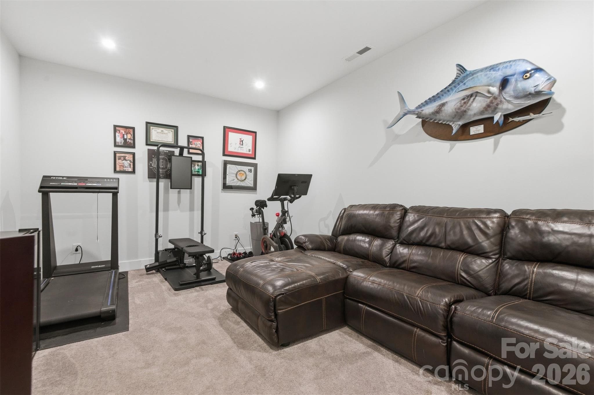 Basement room- great for office, gaming room, workout room, etc. - 18005 Nolita Lane, Charlotte