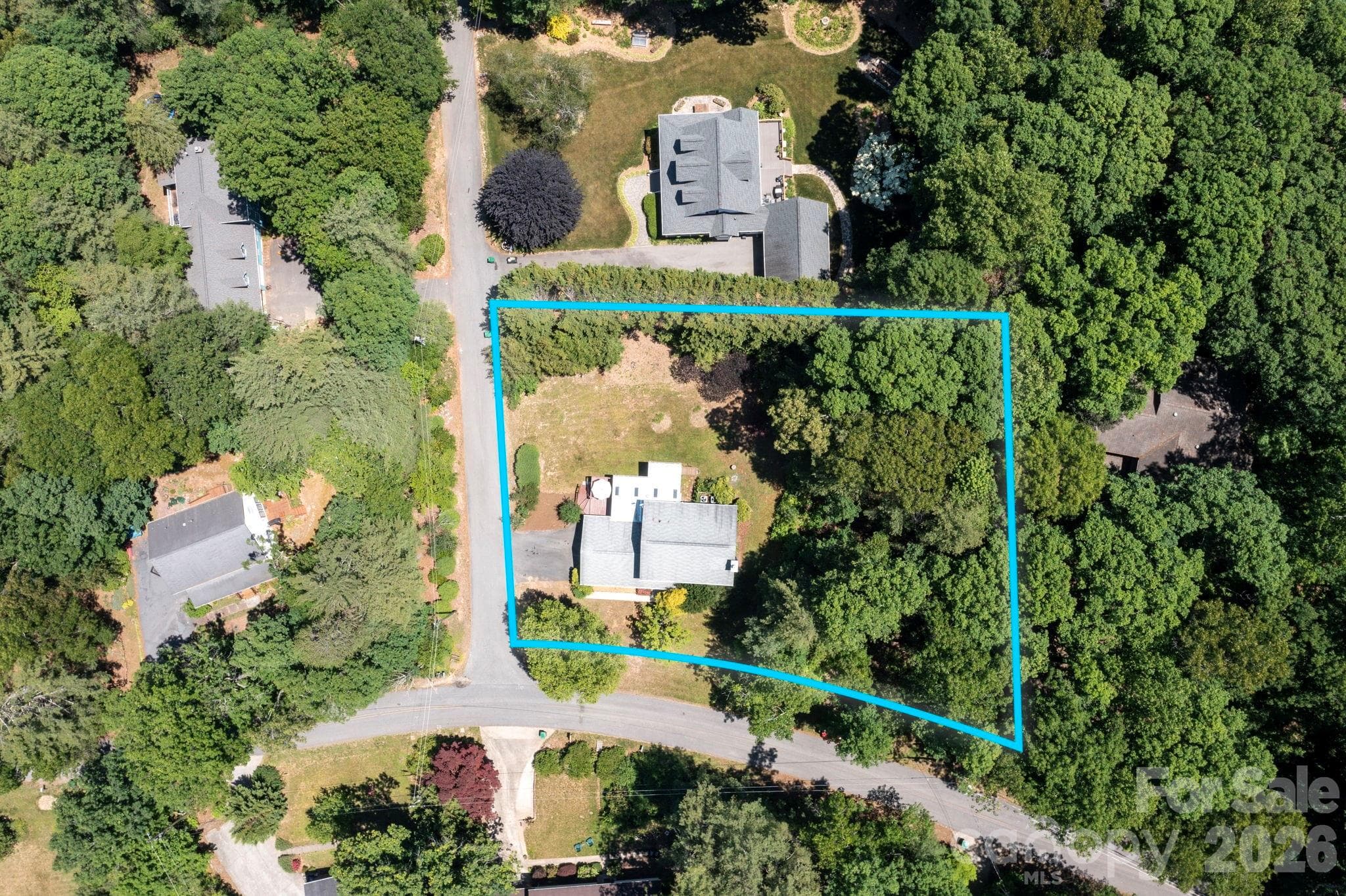 Large corner lot has privacy from neighbors - Asheville