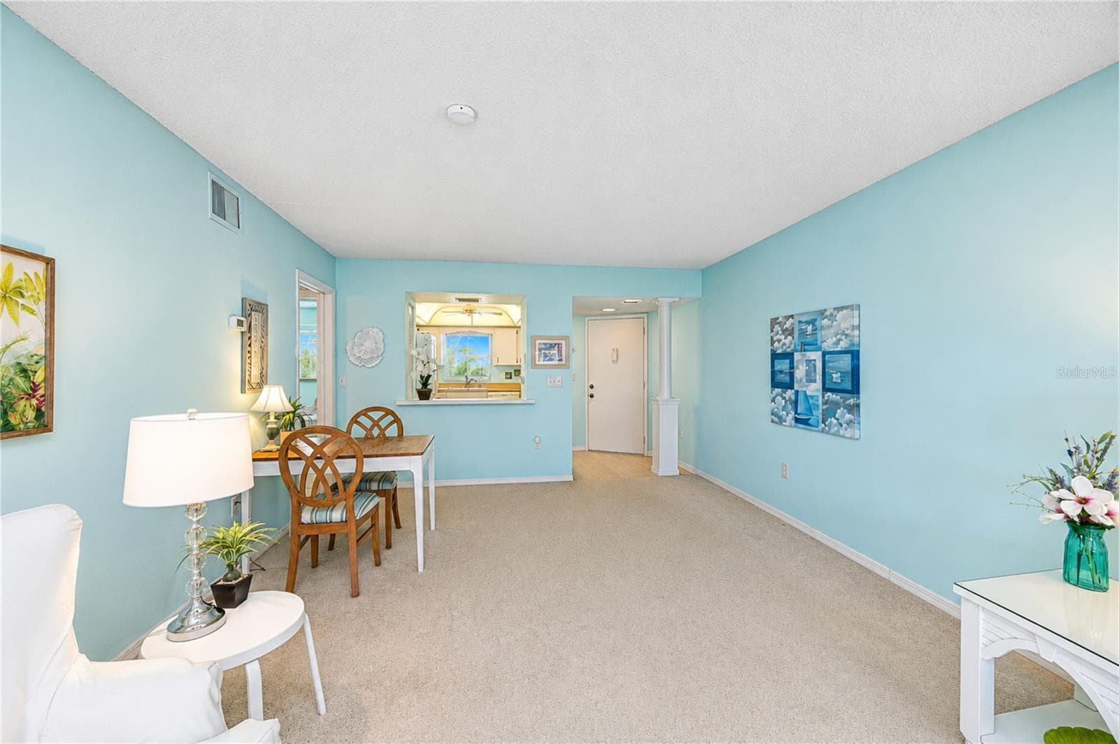 Living through dining and kitchen - 4809 INDEPENDENCE DR, BRADENTON