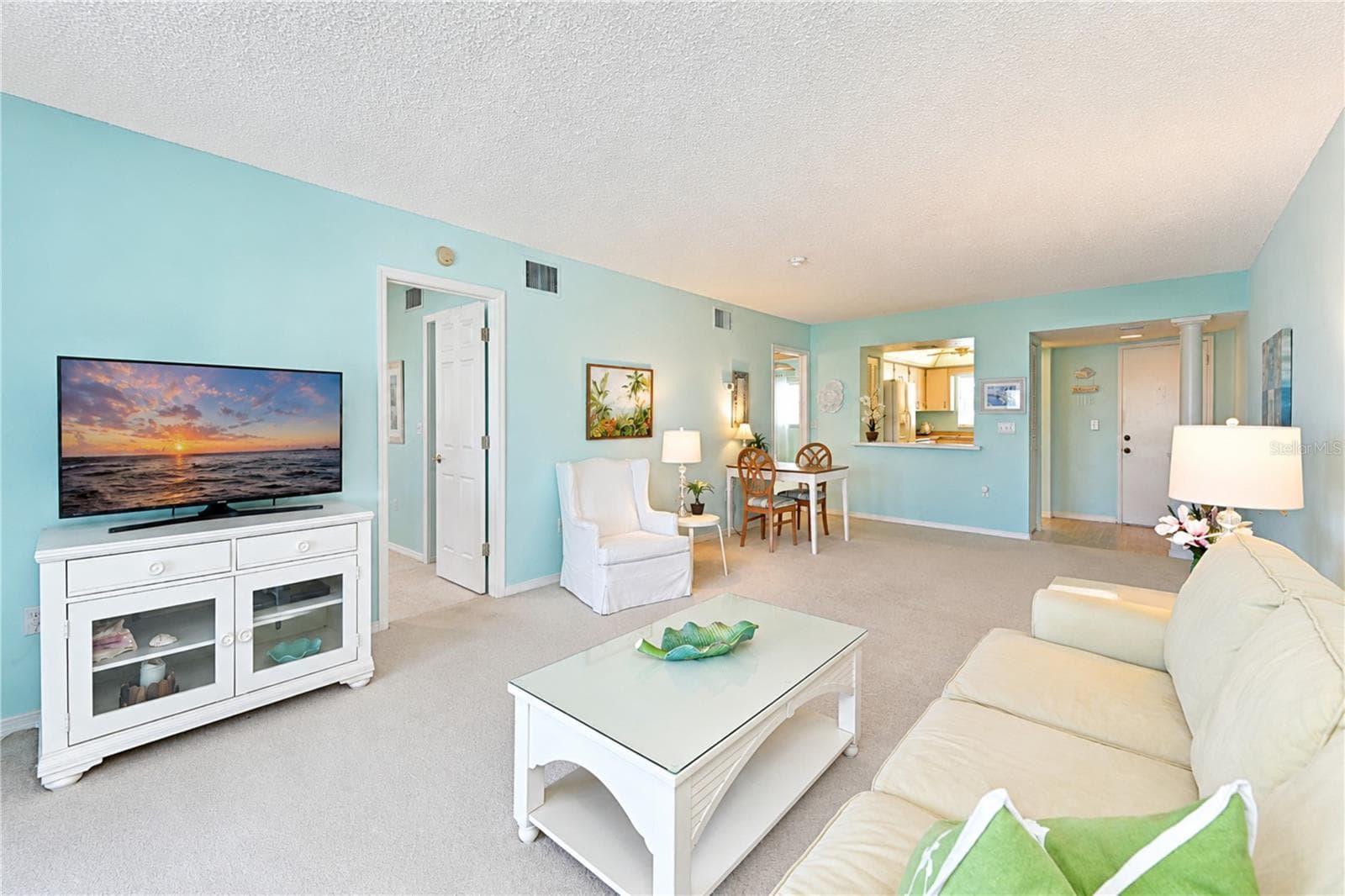 Living through dining and kitchen - 4809 INDEPENDENCE DR, BRADENTON