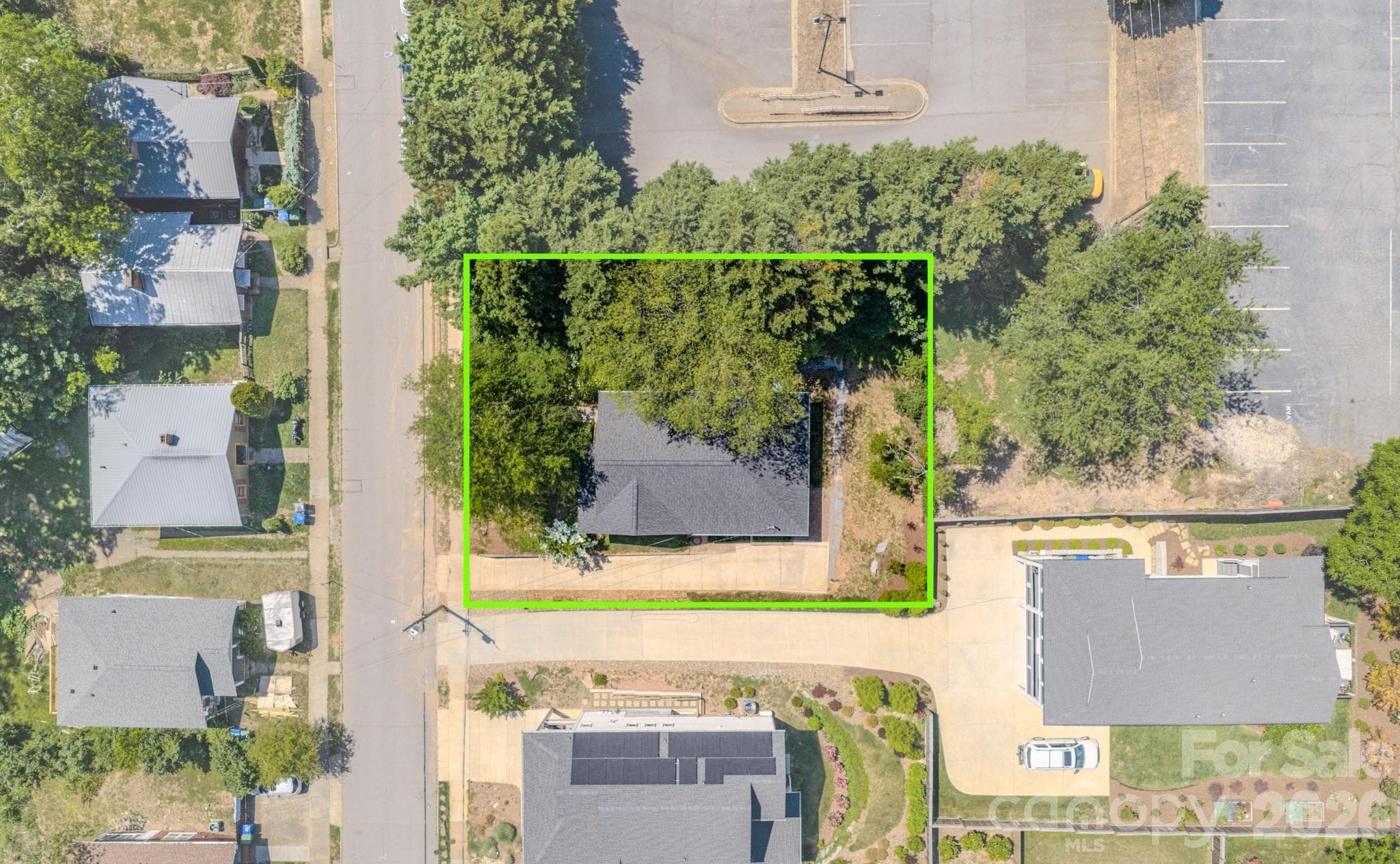 Aerial Property outline - Asheville
