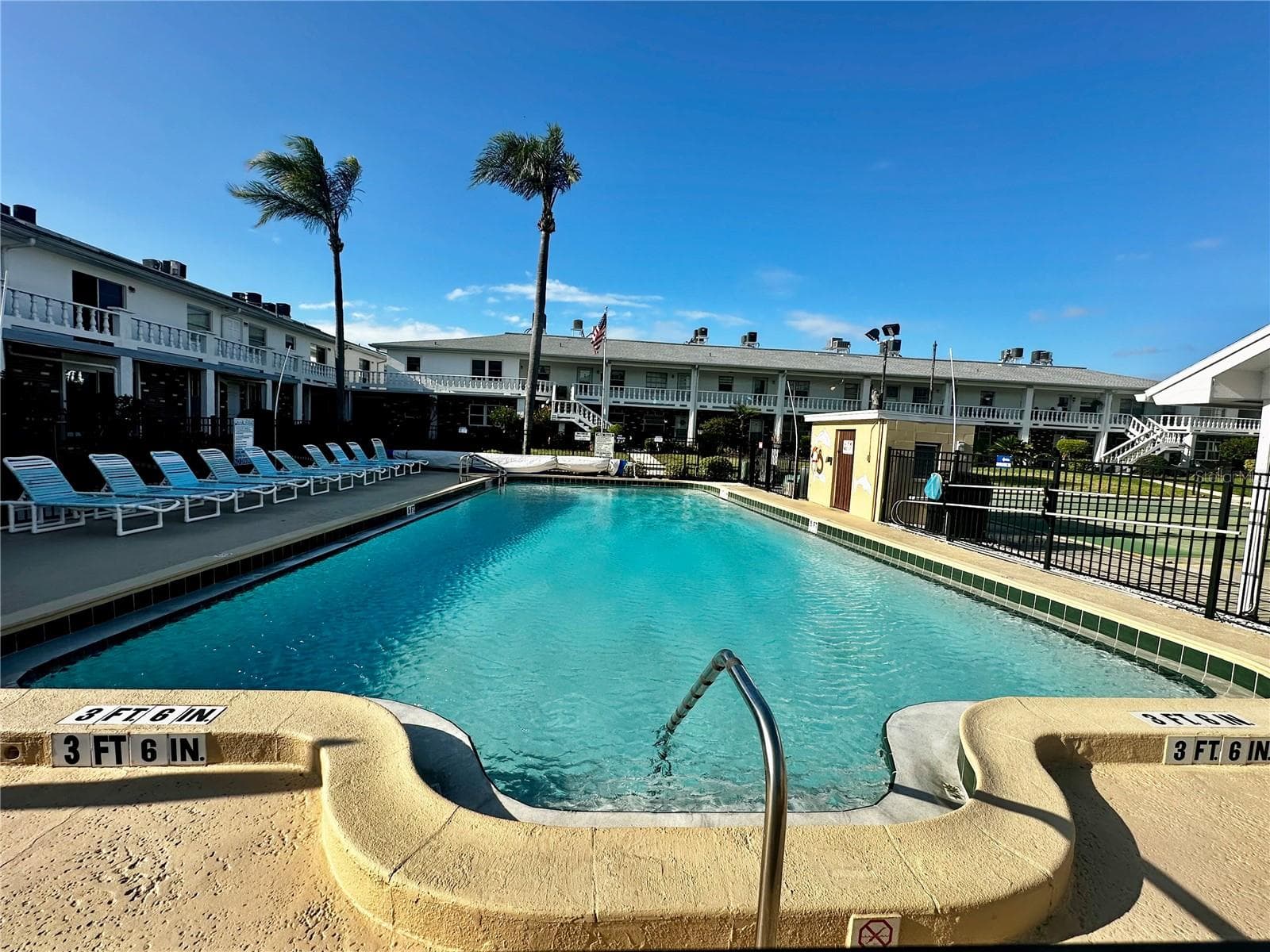 Community Pool and the Back of Unit is Upper Left in this Picture - 4742 AZALEA DR #205, NEW PORT RICHEY