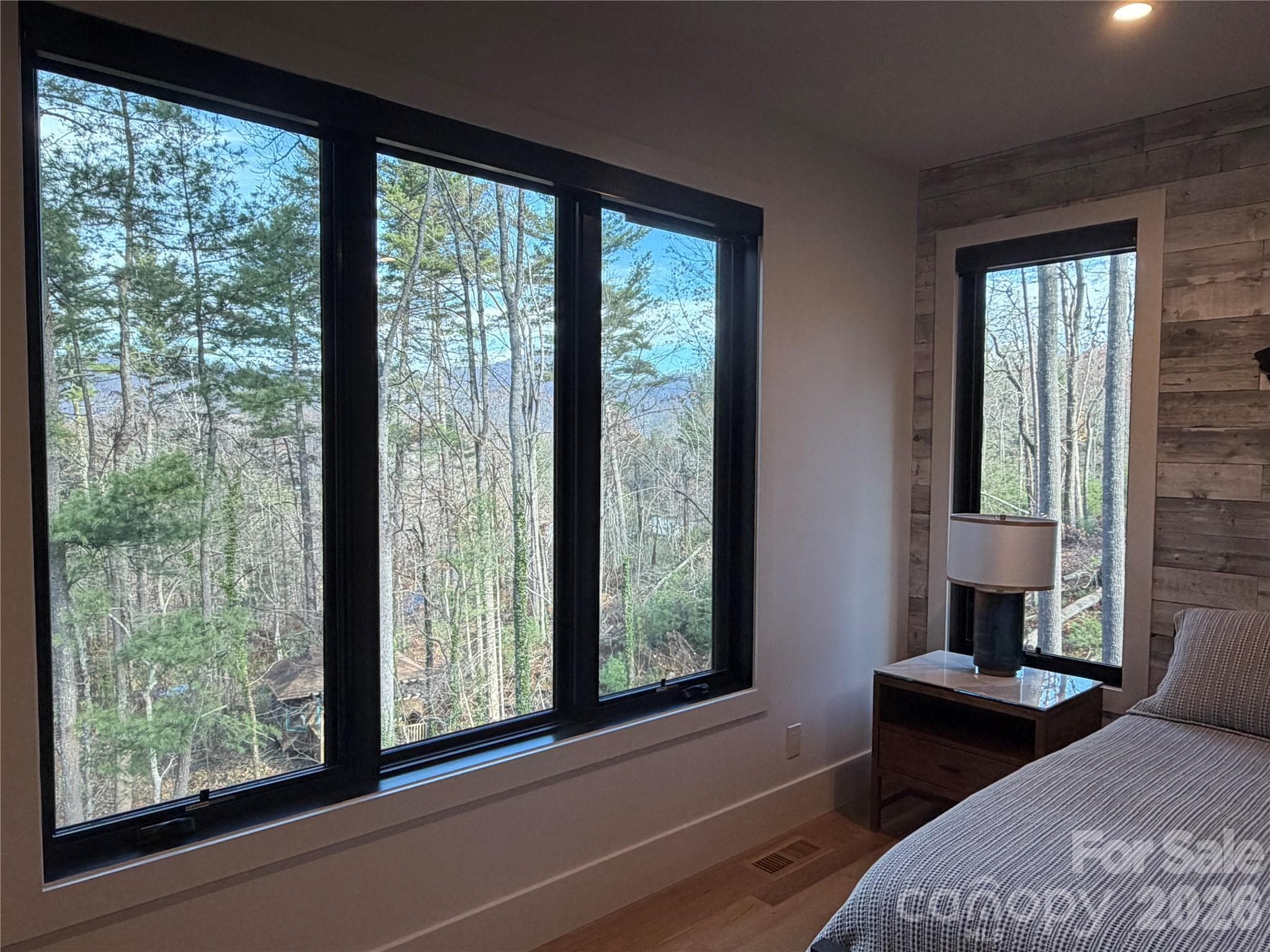 Beautiful seasonal views abound! This vista can be enjoyed from the main floor primary bedroom. - Asheville