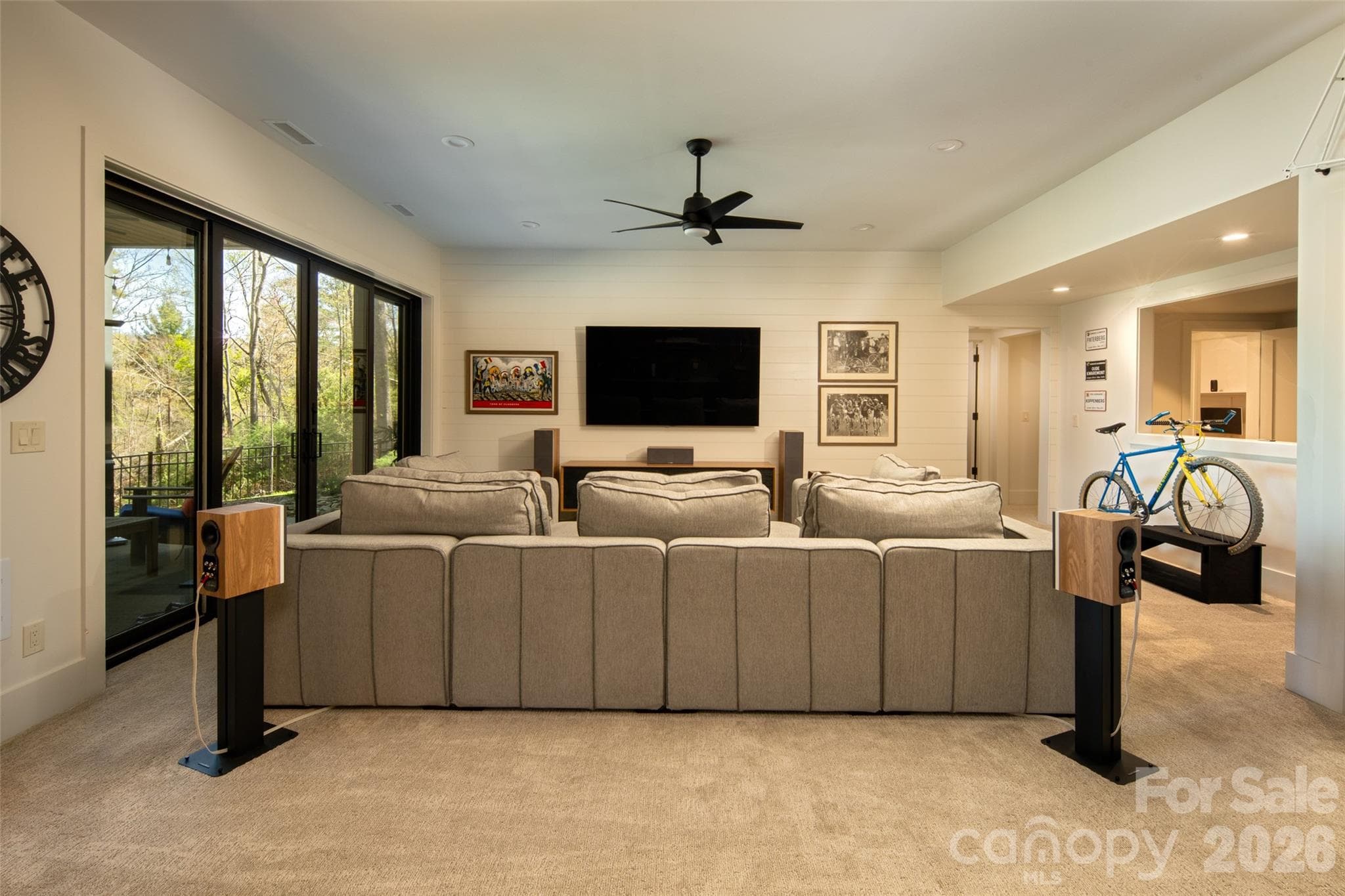 Family room also opens to outdoor covered porch. - Asheville
