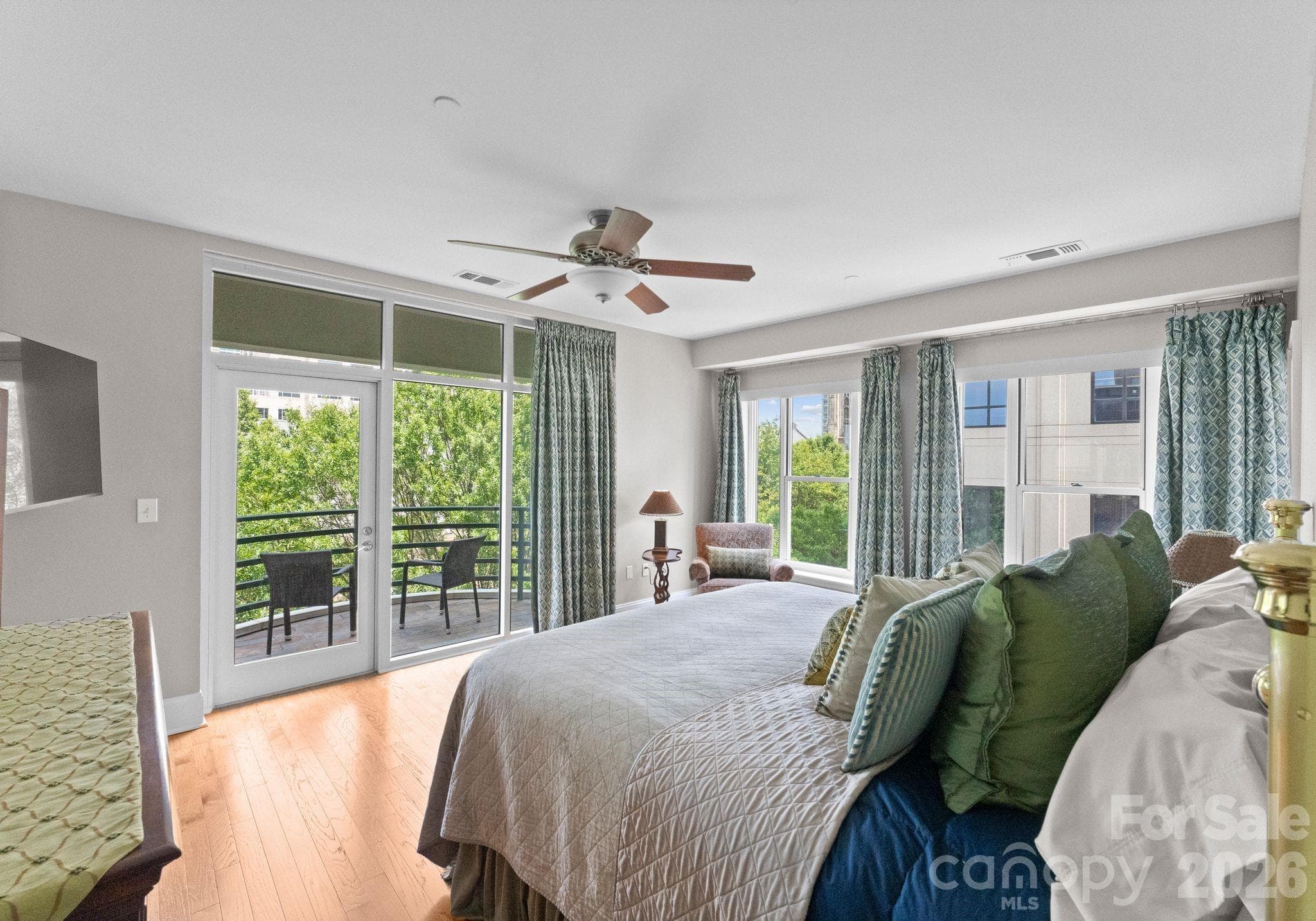 Primary Bedroom with Balcony - Charlotte