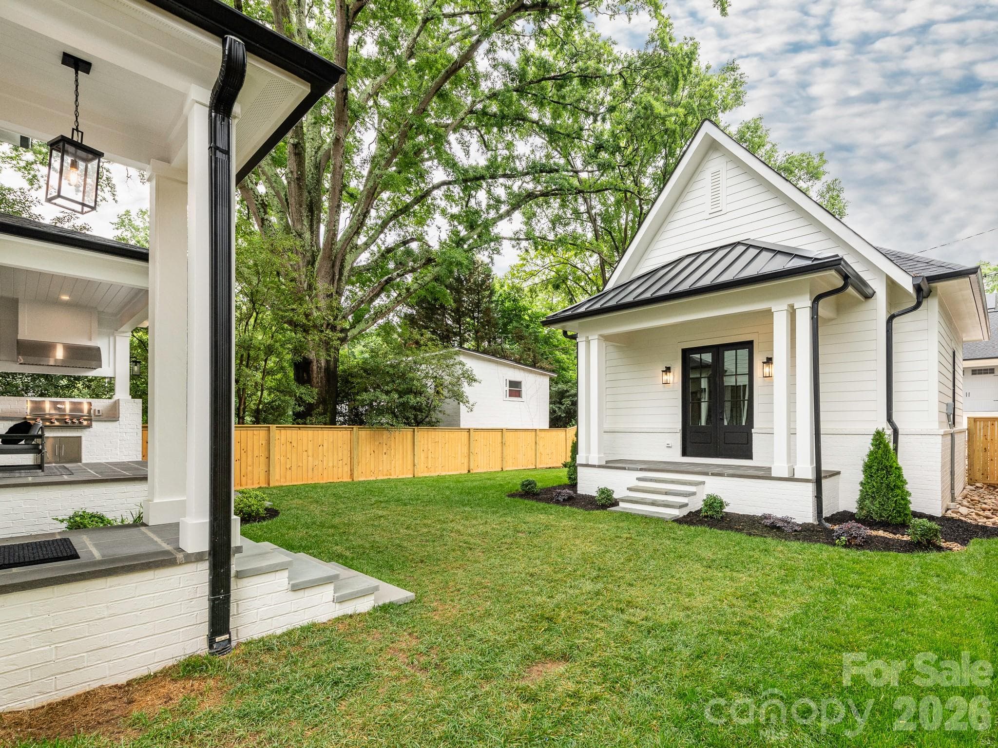 Back yard and detached garage - Charlotte