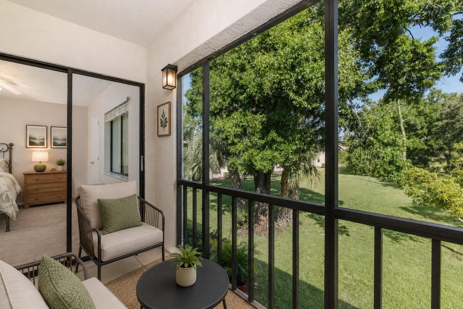 Lanai viewvirtually staged - 130 NANCY DR #37, OLDSMAR