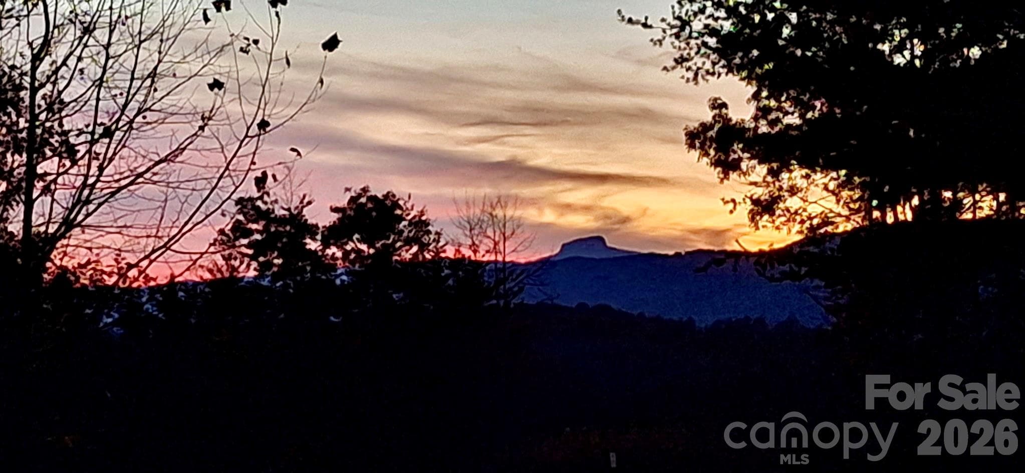 Table Rock view at sunset - Lenoir